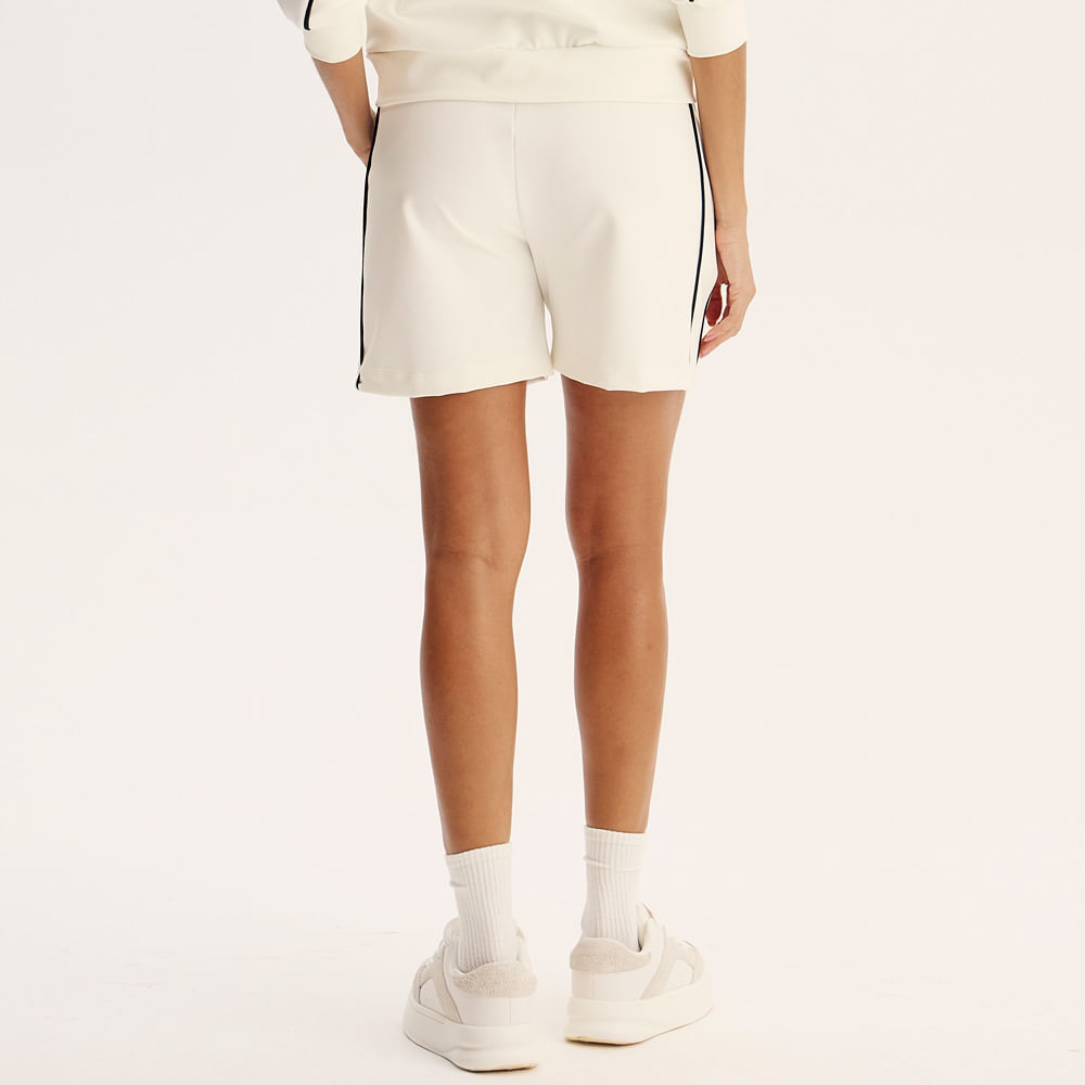 Bermuda Feminina Com Bolsos Tess Vivame Branco - Imagem 2