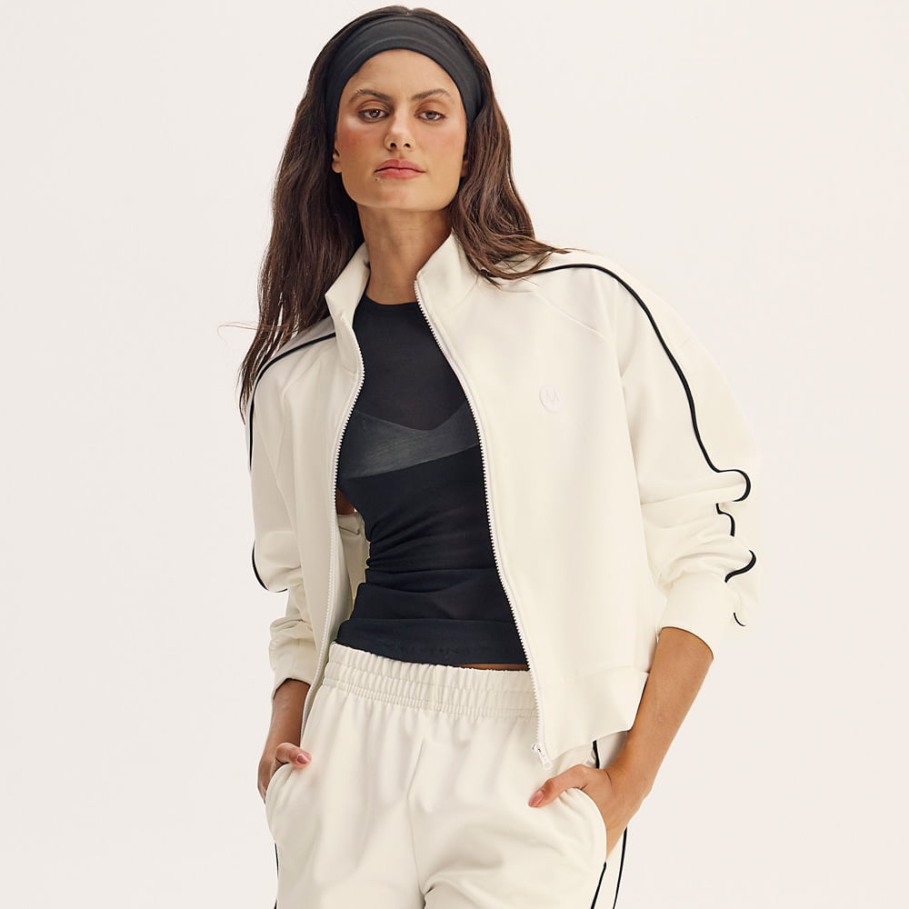 Jaqueta Com Bolsos Tess Vivame Branco - Imagem 1