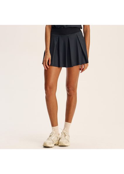 Short Saia Plissado Player Preto - Imagem 1
