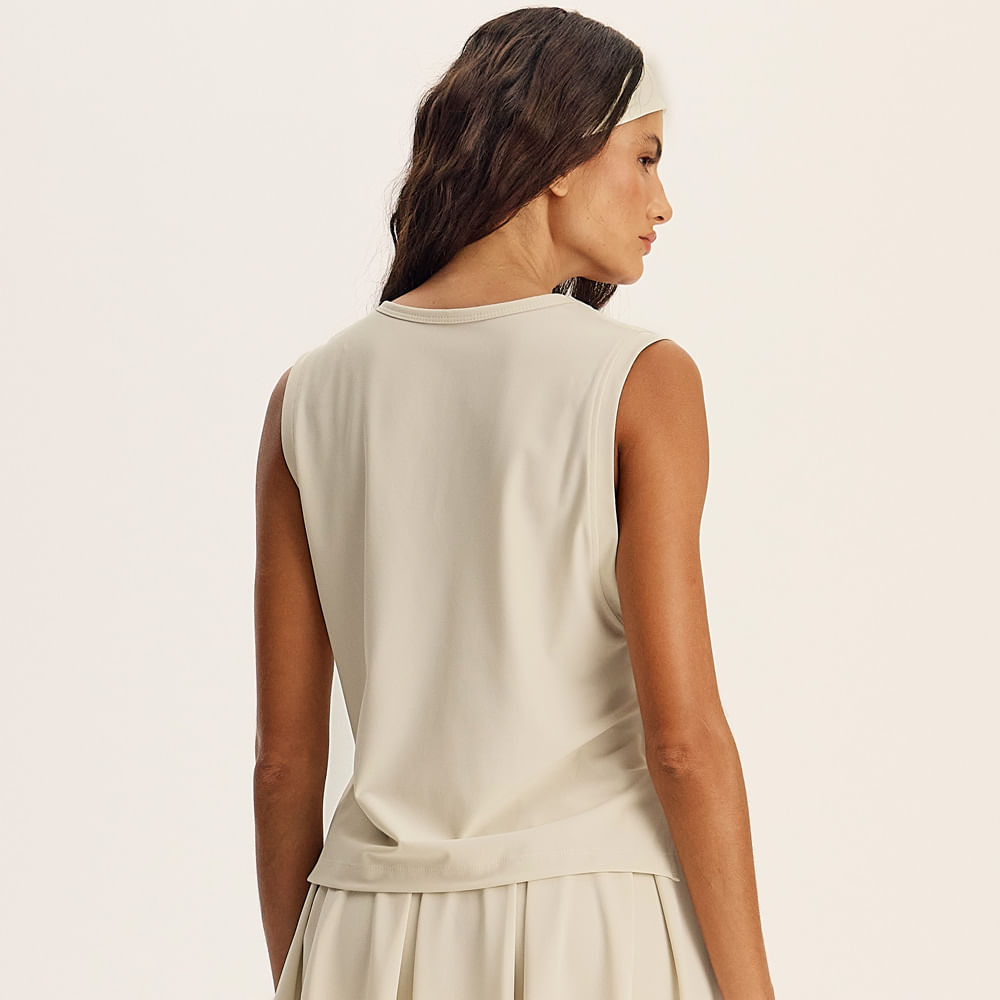 Regata Feminina Player Bege - Imagem 2