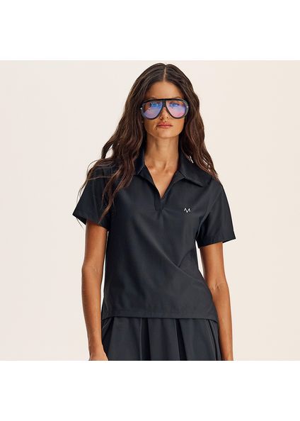Camiseta Gola Polo Player Vivame Preto - Imagem 1