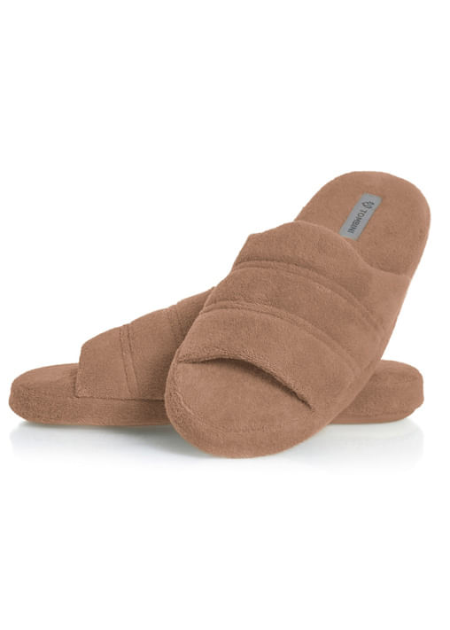 Chinelo Masculino Em Atoalhado Alberto Colors Tombini Marrom - Imagem 1