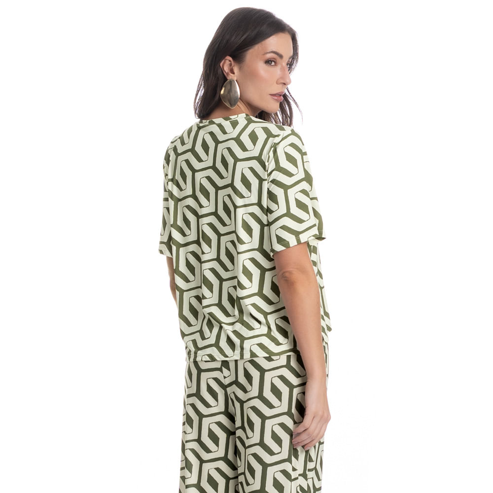 Blusa Ampla Feminina Verdena Verde - Imagem 2