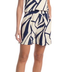 Shorts Com Pregas E Bolso Azzurra