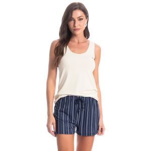 Pijama Feminino Curto Regata Stripes