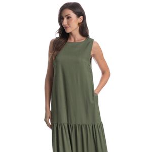 Vestido Com Bolso Linno