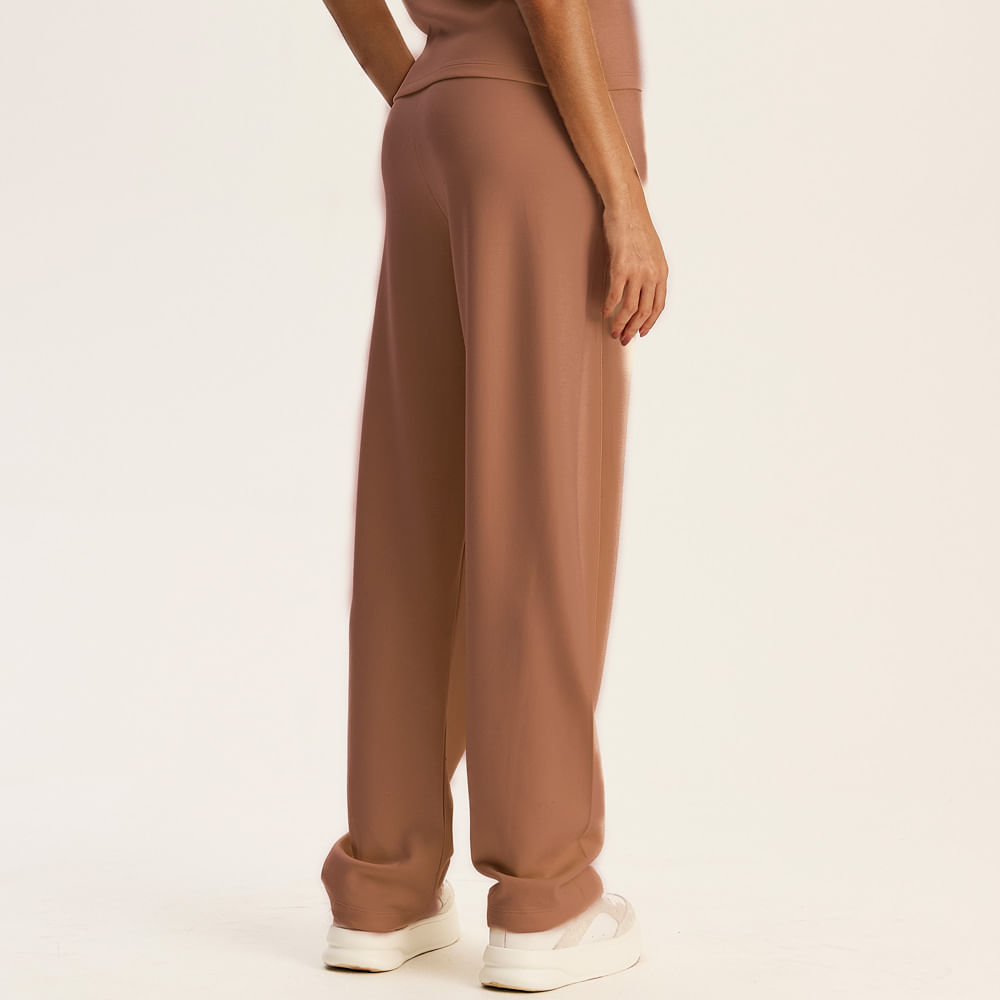Calça Feminina Barrel Kayla Vivame Bege - Imagem 2