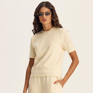 Camiseta Com Manga Canelada Neotech Kayla