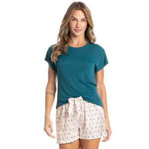 Pijama Feminino Curto Cetim Lara