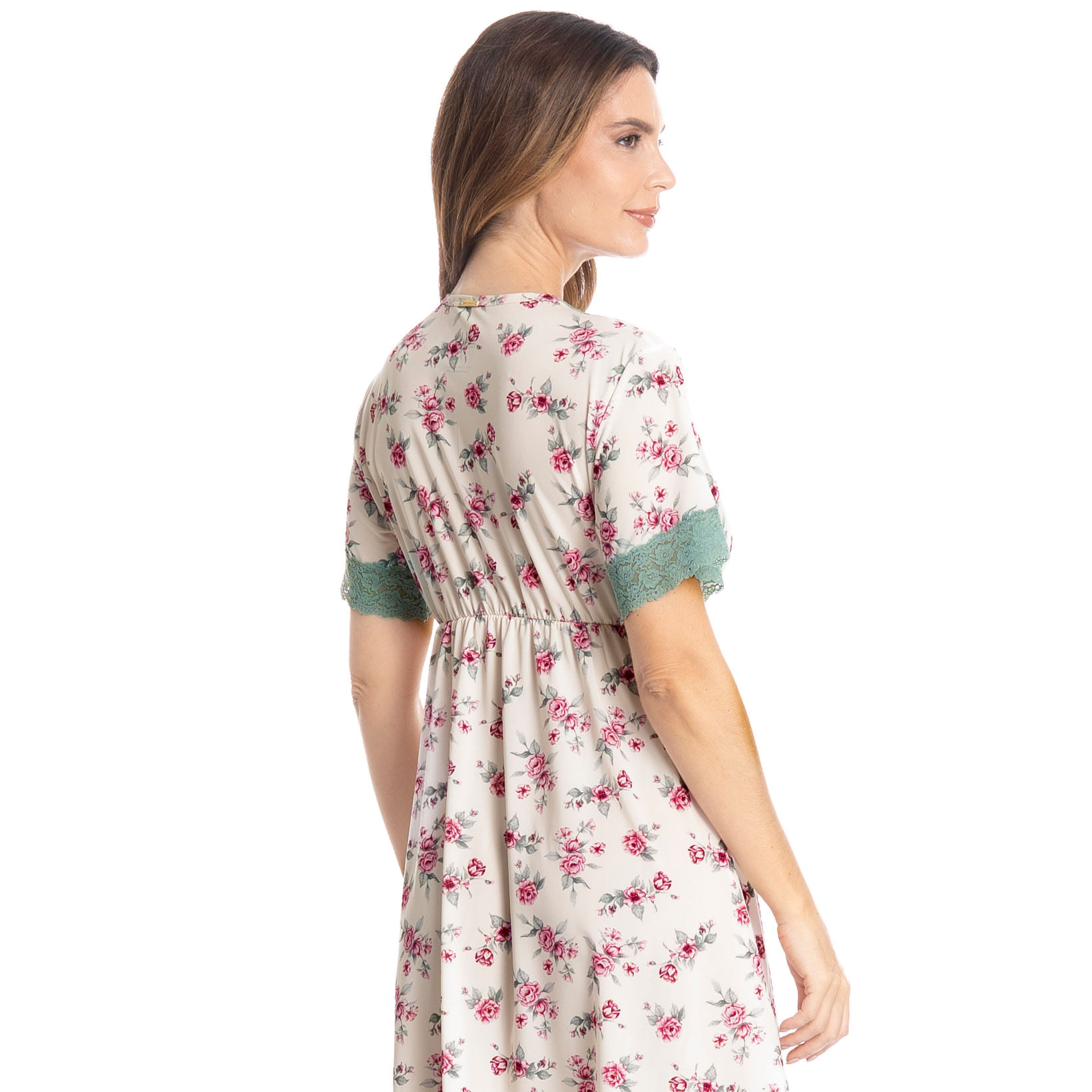 Camisão Curto Transpassado Giulia Branco - Imagem 2