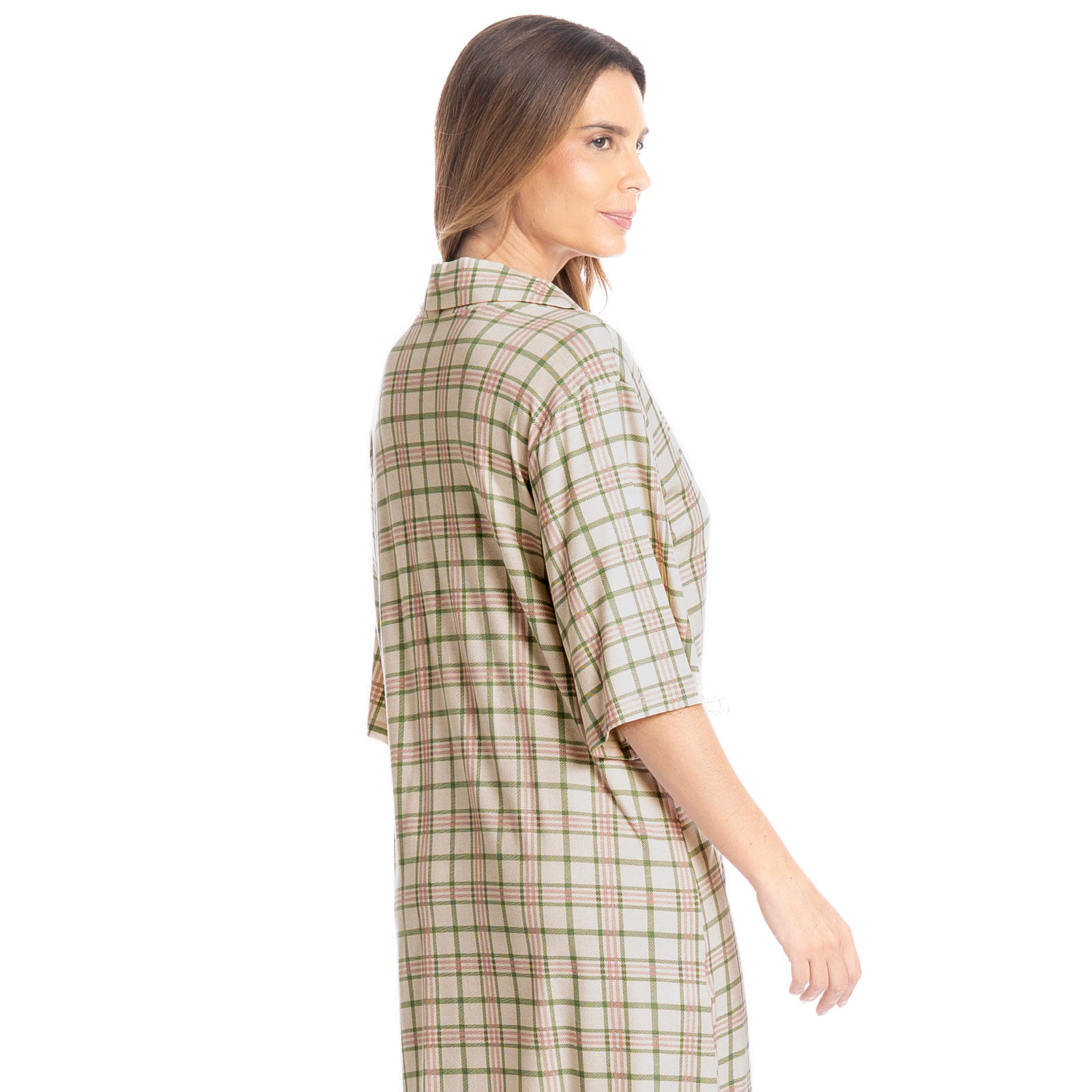 Camisão Curto Abotoado Lola Rosa-3 - Imagem 2