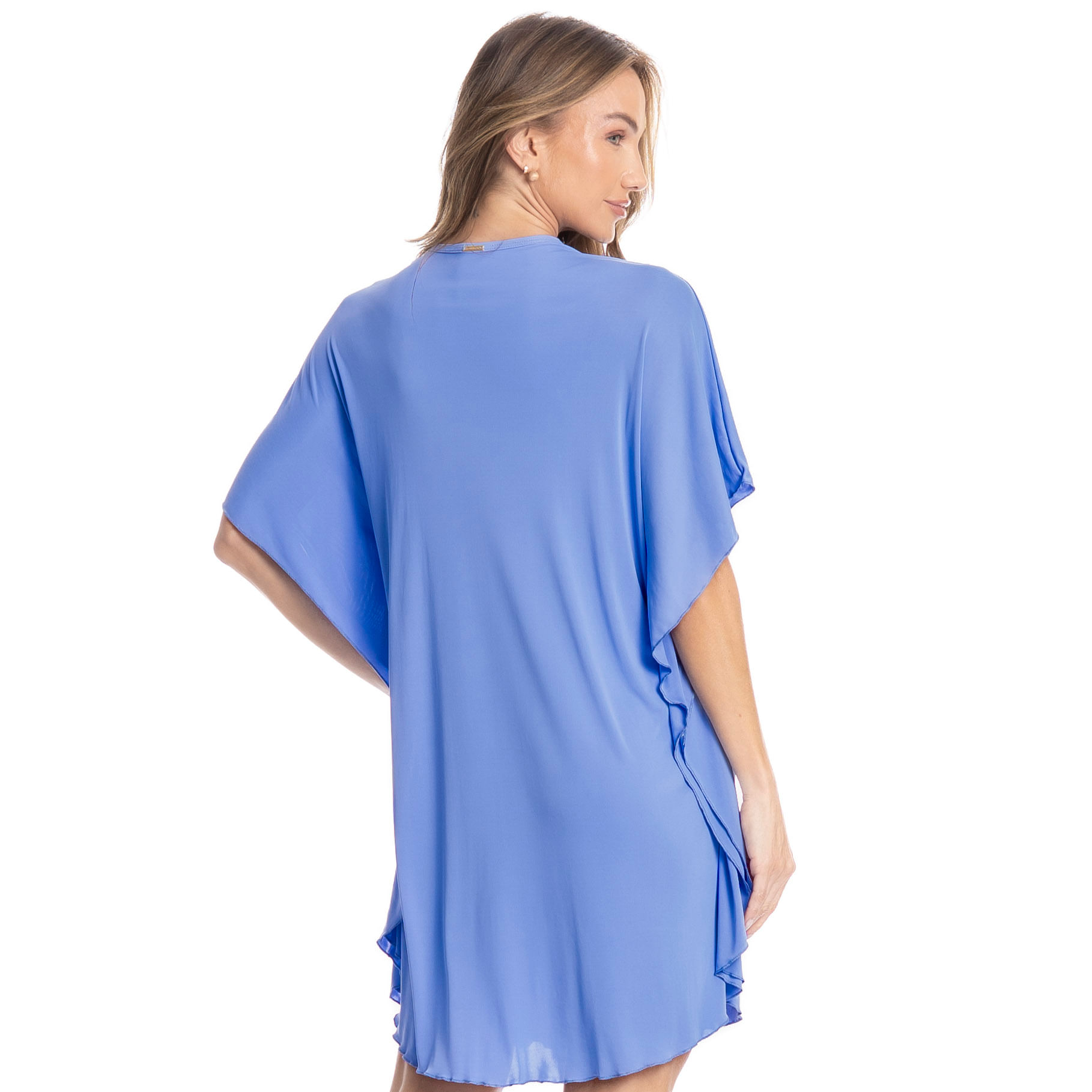 Kaftan Feminino Curto Ana Roxo - Imagem 2