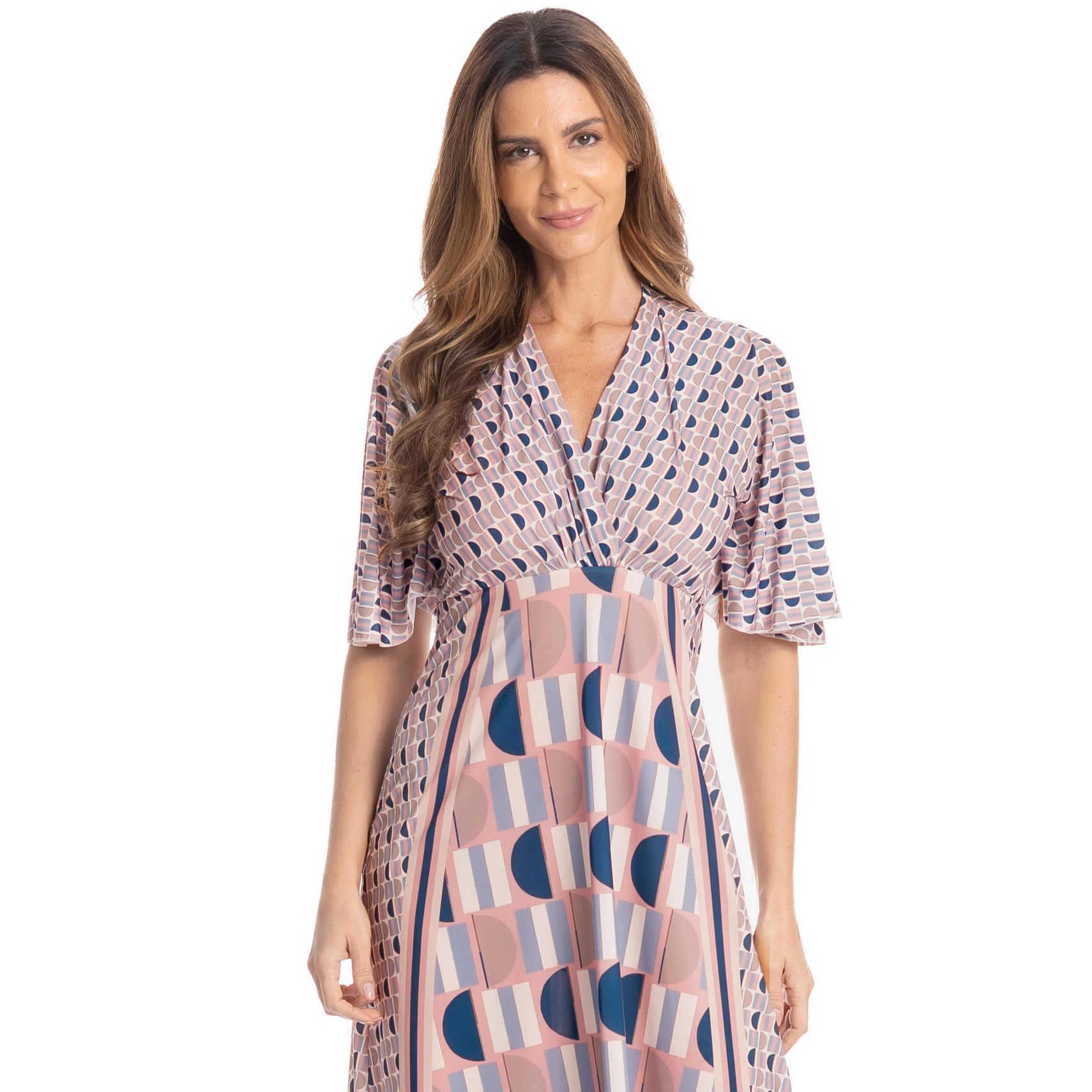 Kaftan Feminino Longo Catarina Azul-2 - Imagem 1