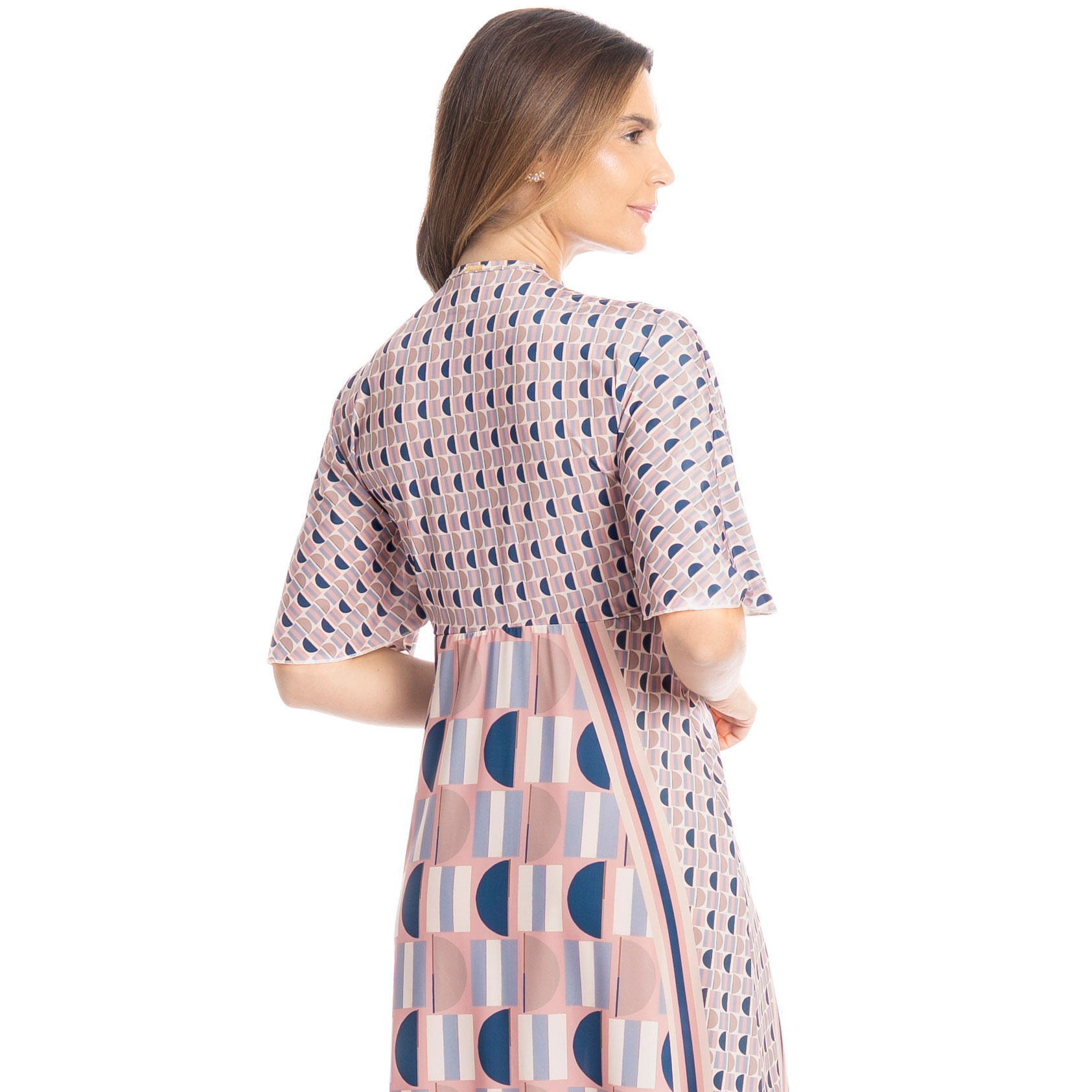 Kaftan Feminino Longo Catarina Azul-2 - Imagem 2