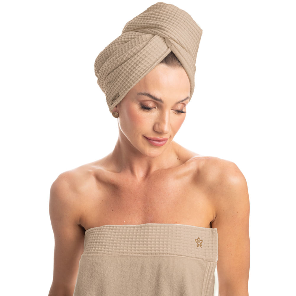 Touca Piquet Bege - Imagem 1