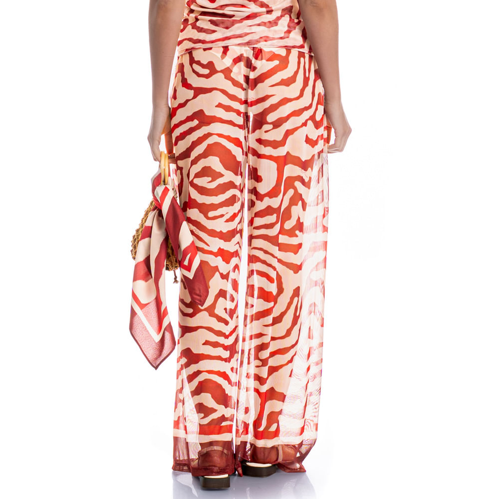 Calça De Tule Carmini Vermelho - Imagem 2