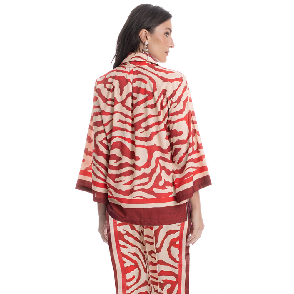 Camisa Feminina Carmini Vermelho - Imagem 2