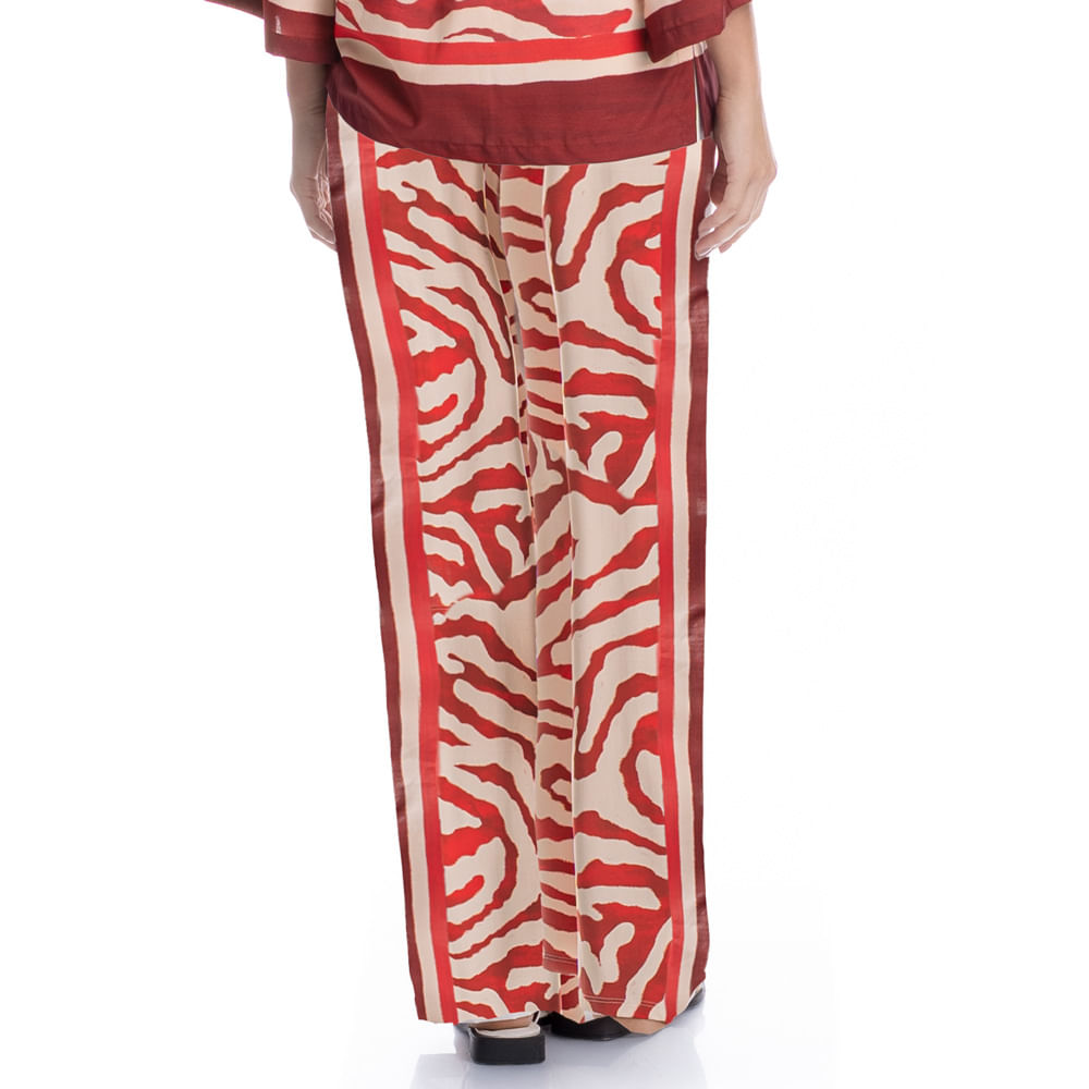 Calça Feminina Com Bolso Carmini Vermelho - Imagem 2