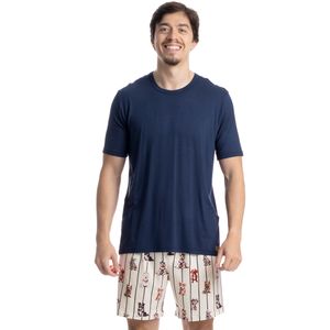 Pijama Masculino Curto Sailor Dogs Tombini
