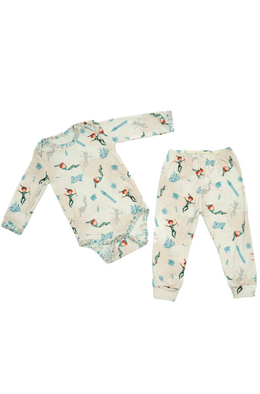 Conjunto Baby Peter Pan Branco - Imagem 1