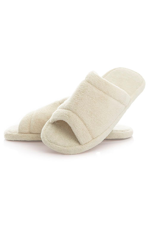 Chinelo Em Atoalhado Home Unissex Branco - Imagem 1