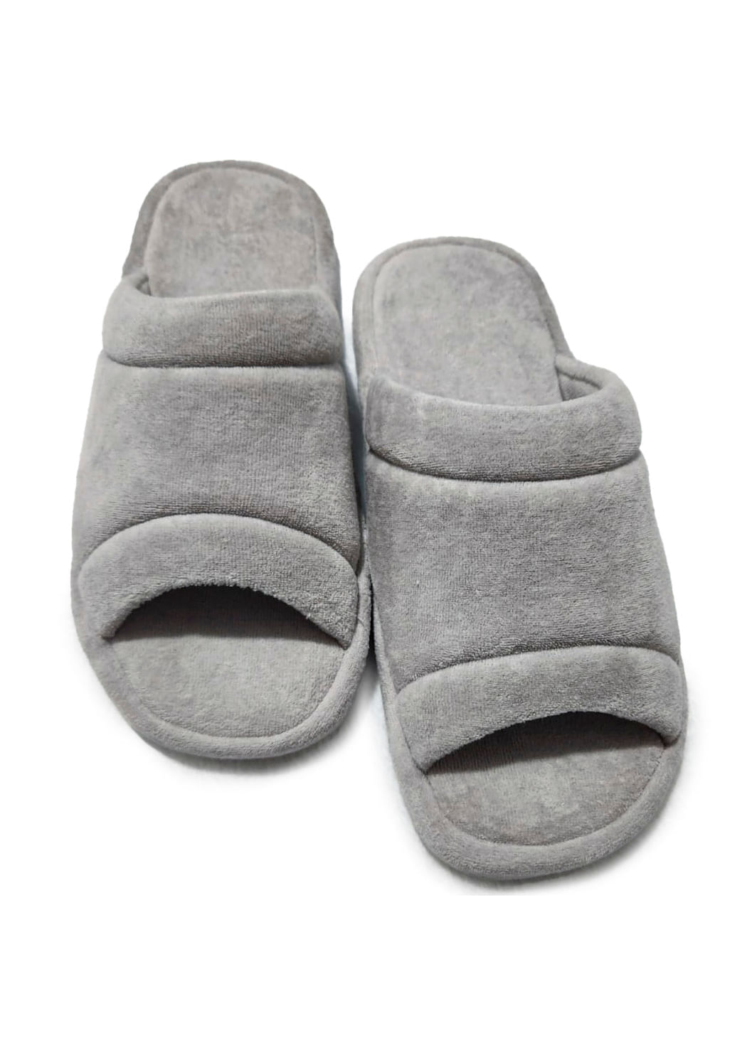 Chinelo Em Atoalhado Home Unissex Cinza - Imagem 2