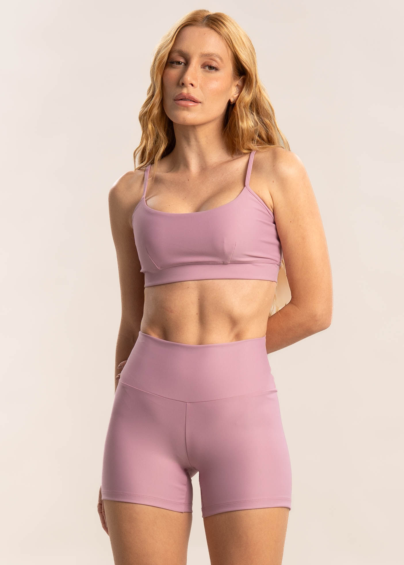 Shorts Curto Orchid Essential Shape Rosa - Imagem 1