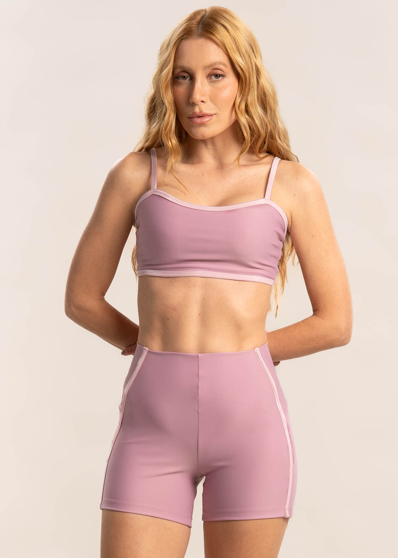 Shorts Curto Invisible Slim Shape Curve Rosa - Imagem 1