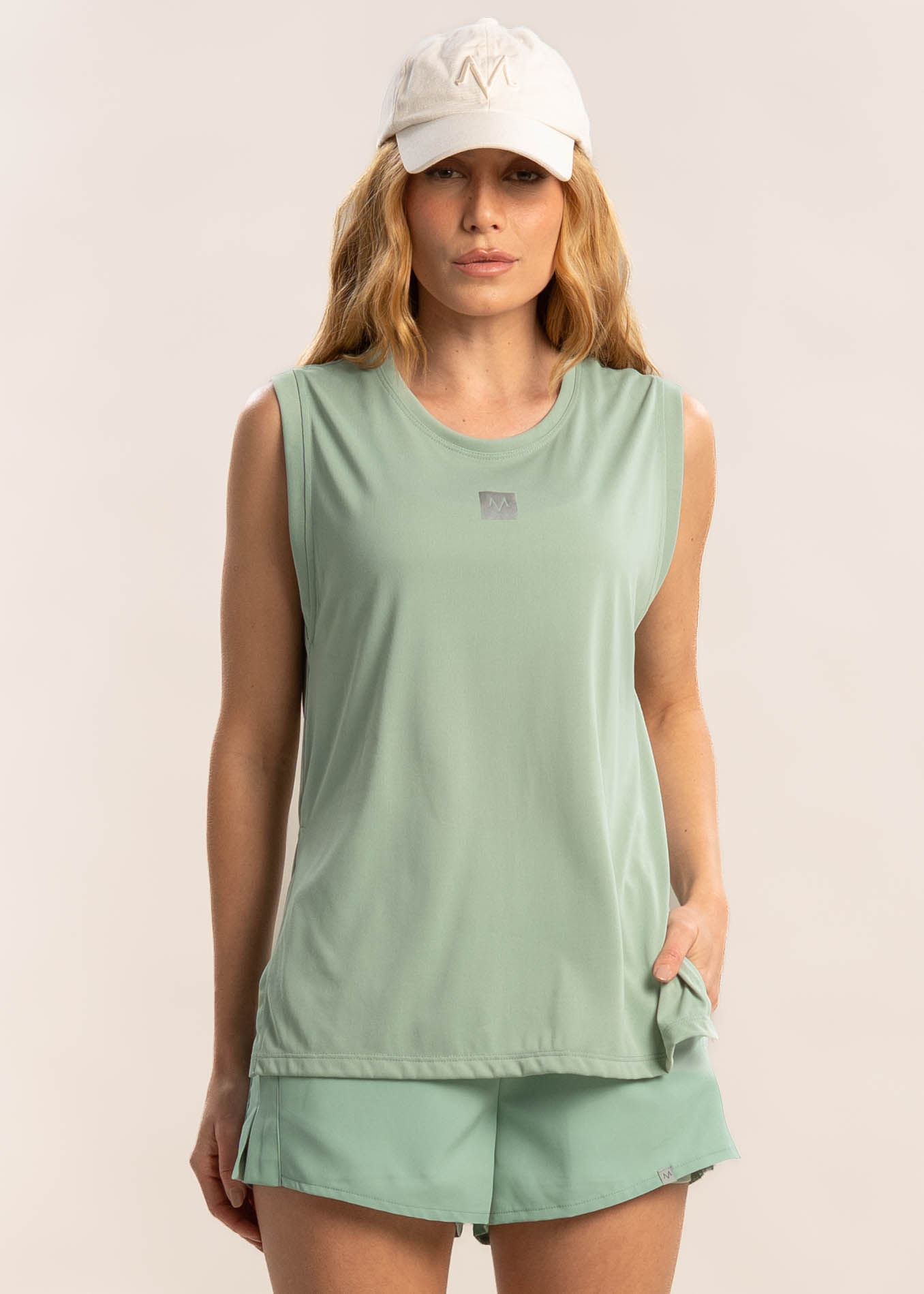 Regata Muscle Light Comfy Harmony Verde - Imagem 1