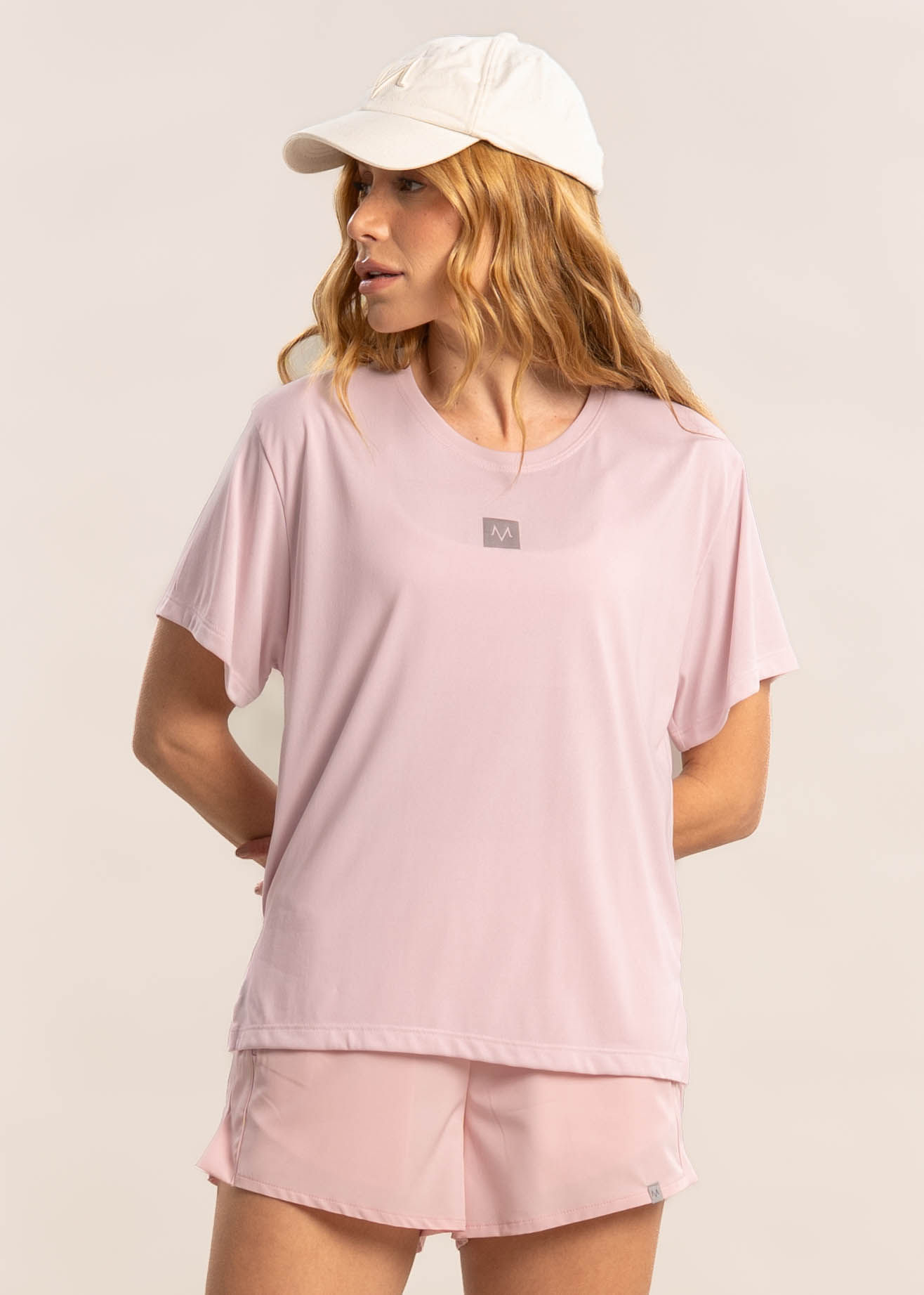Camiseta Light Comfy Harmony Rosa-3 - Imagem 1