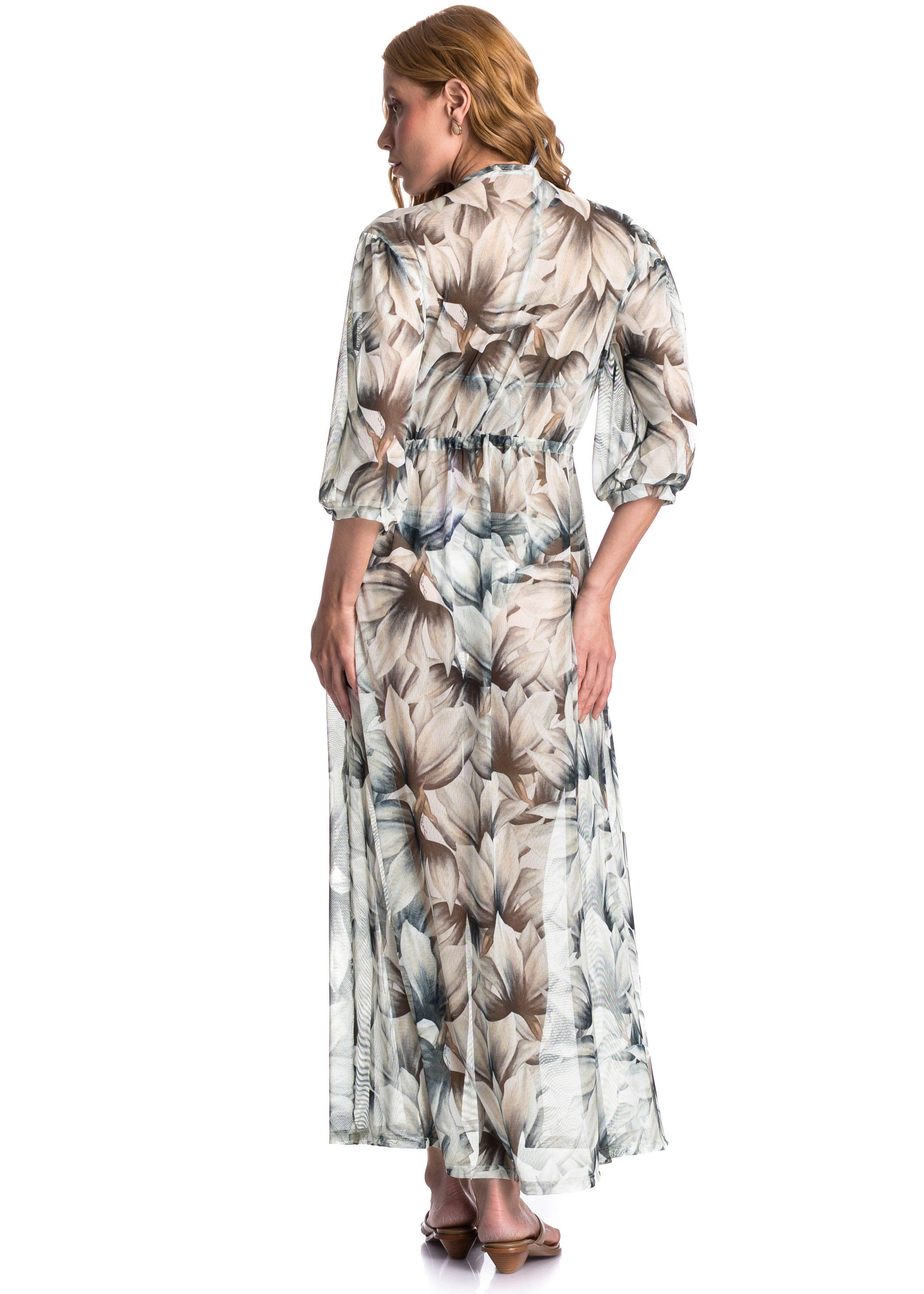 Kaftan Tule Brisa Azul - Imagem 2