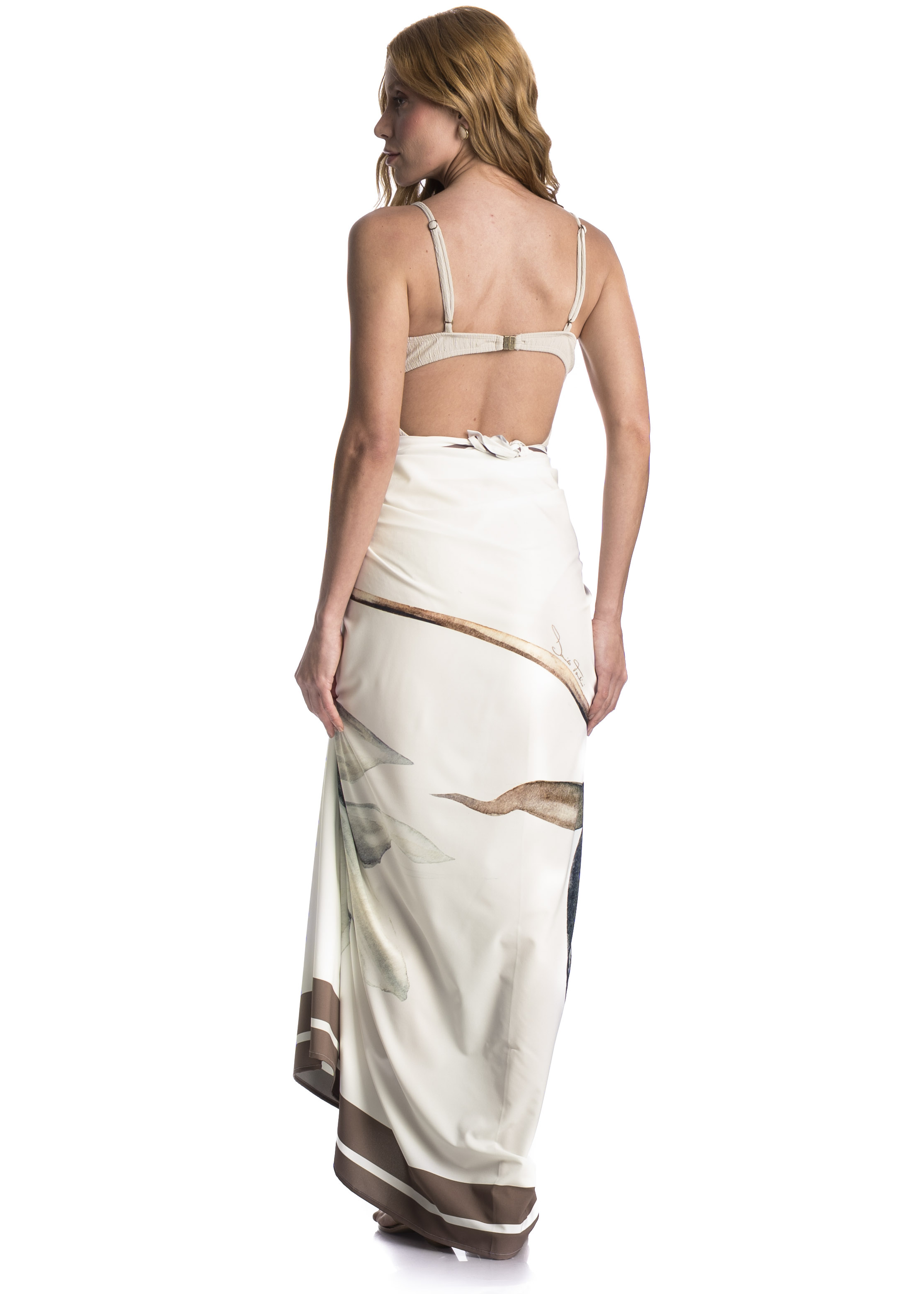 Pareô Estampado Brisa Azul - Imagem 2