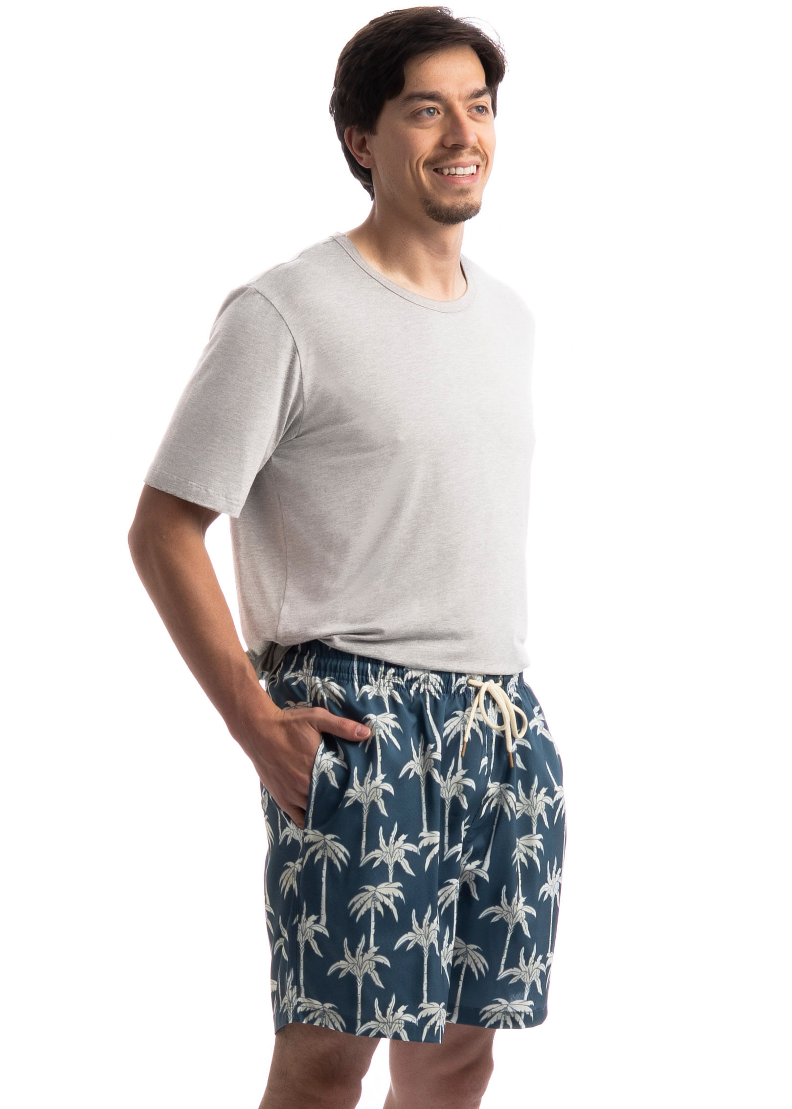 Bermuda De Banho Moacir Maré Azul-2 - Imagem 1