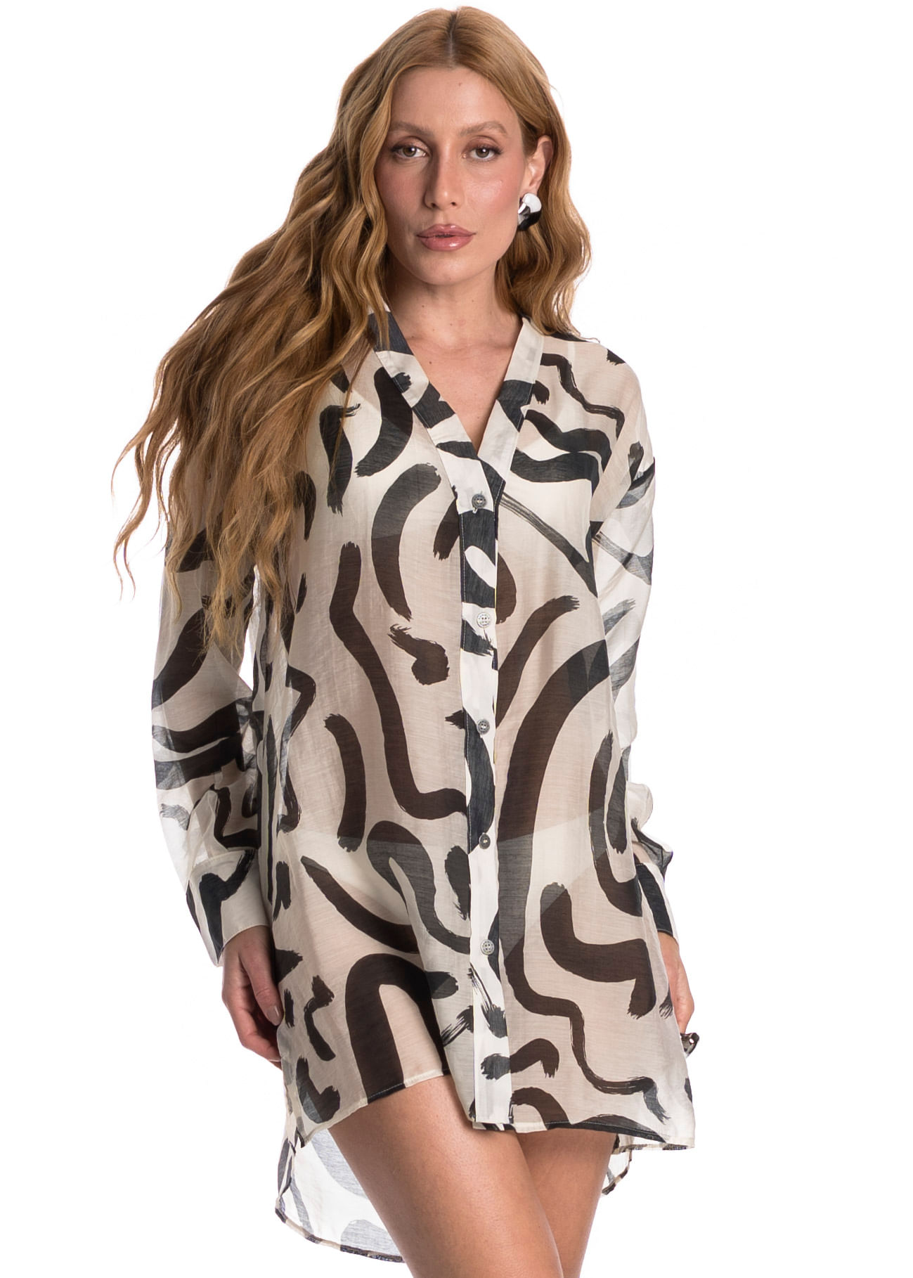 Camisa Feminina Sienna Branco - Imagem 1