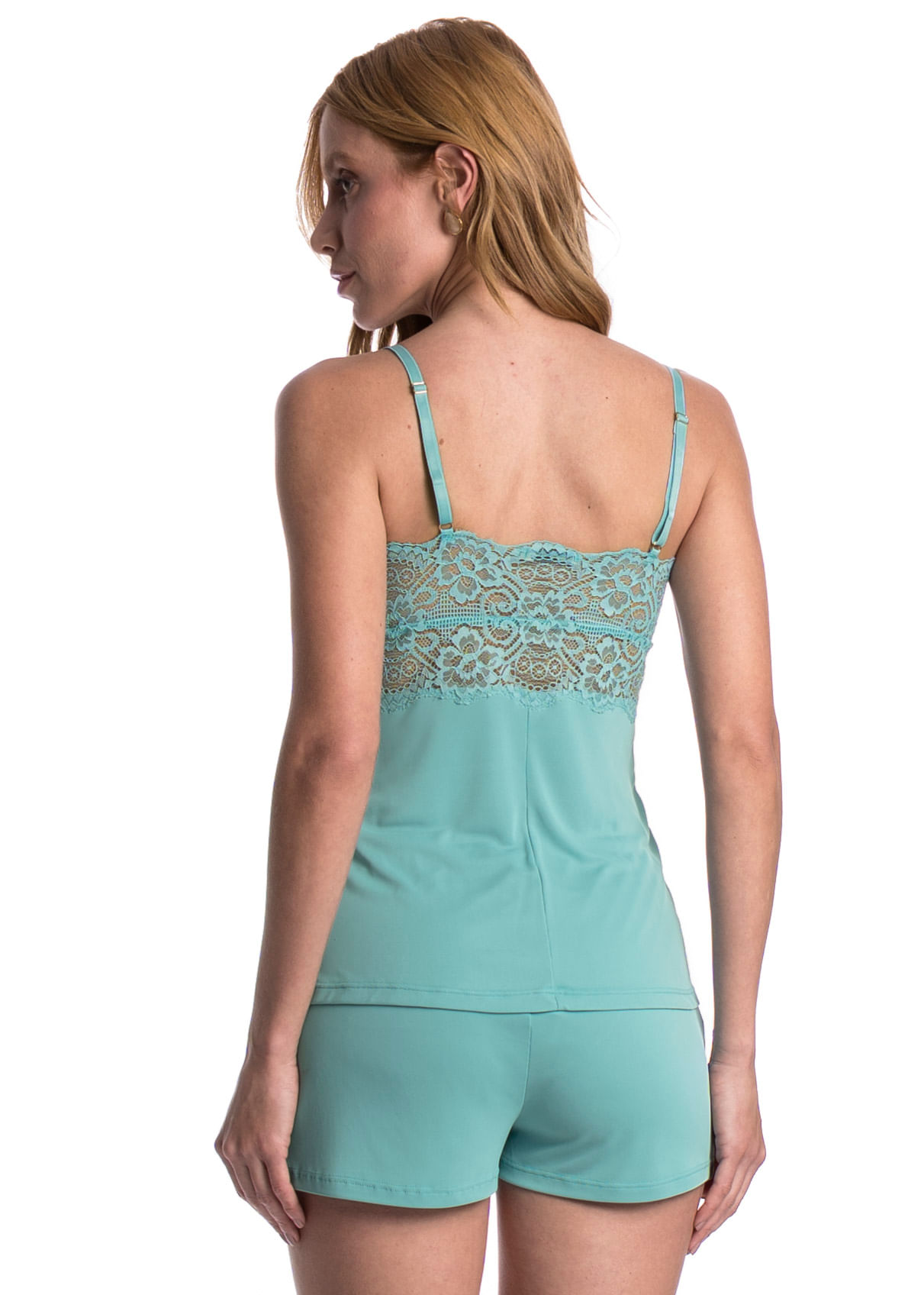 Short Doll Com Renda Manu Colors Azul - Imagem 2