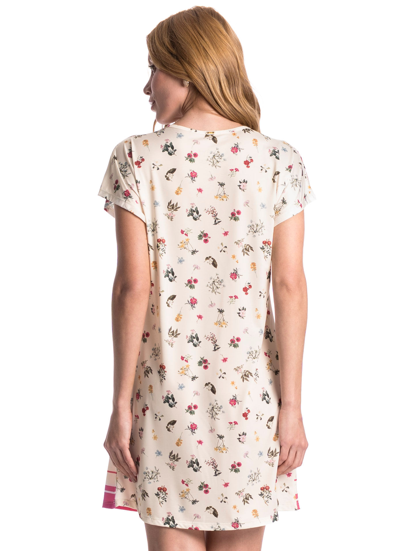 Camisão Feminino Curto Luisa Rosa - Imagem 2