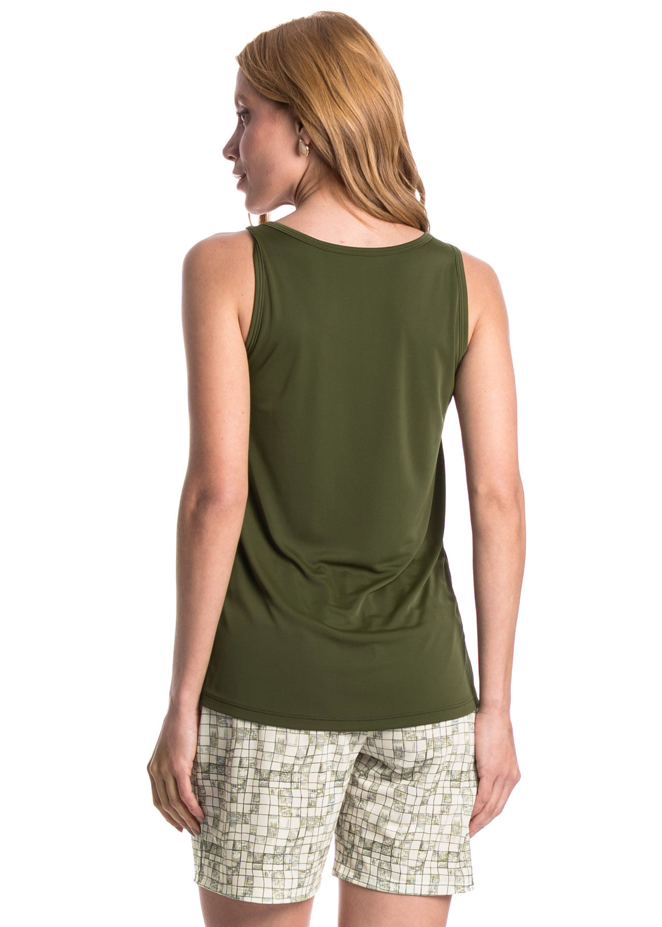 Pijama Feminino Shortão Regata Refúgio Verde - Imagem 2