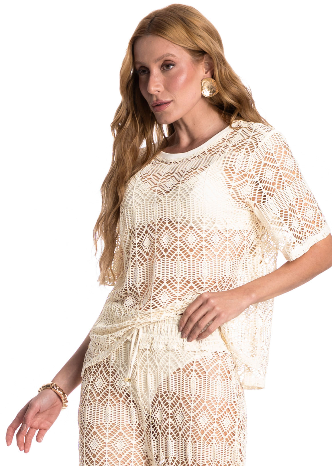 Blusa Feminina Riviera Branco - Imagem 1