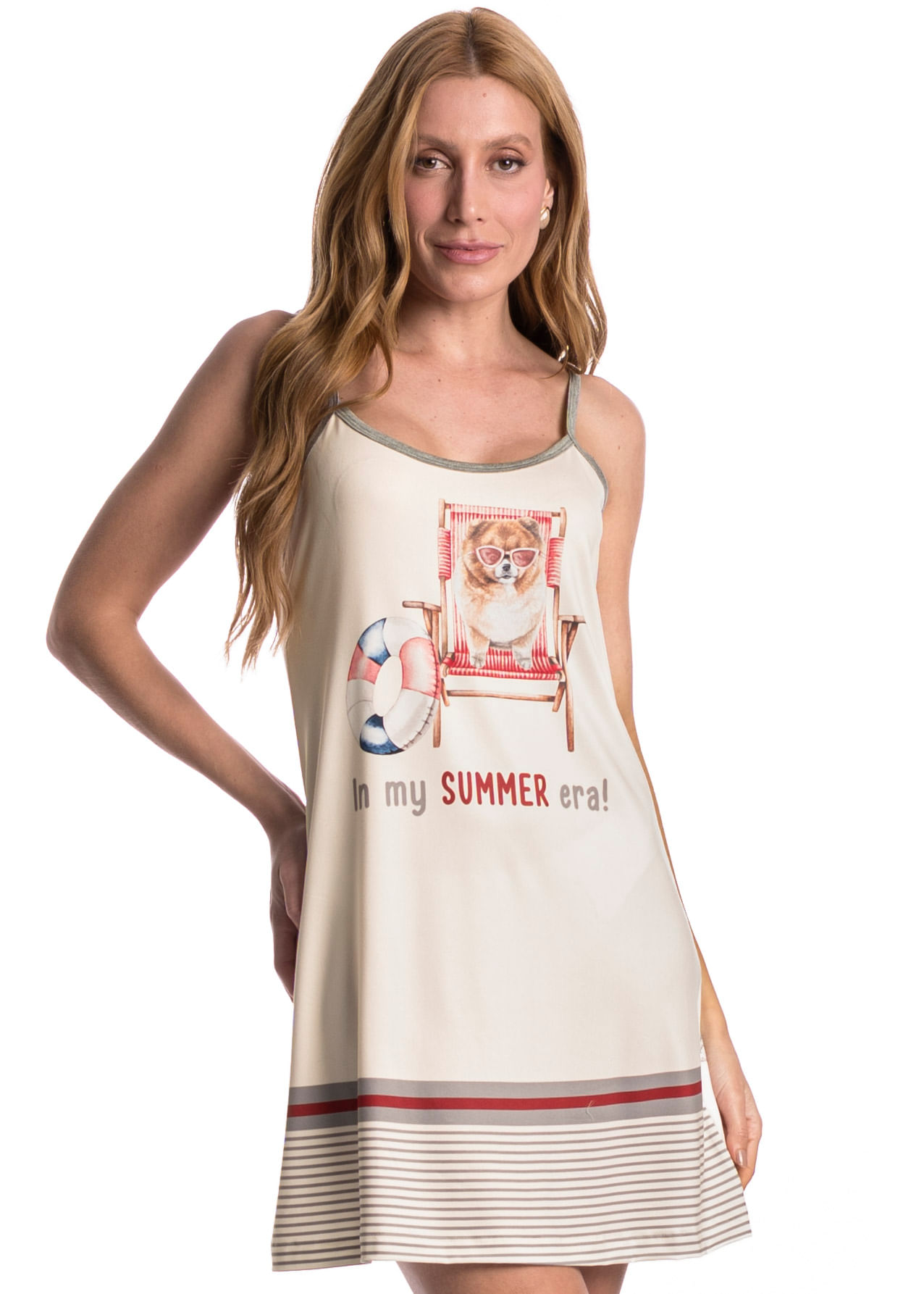 Camisola Lyla Summer Leti Branco - Imagem 1