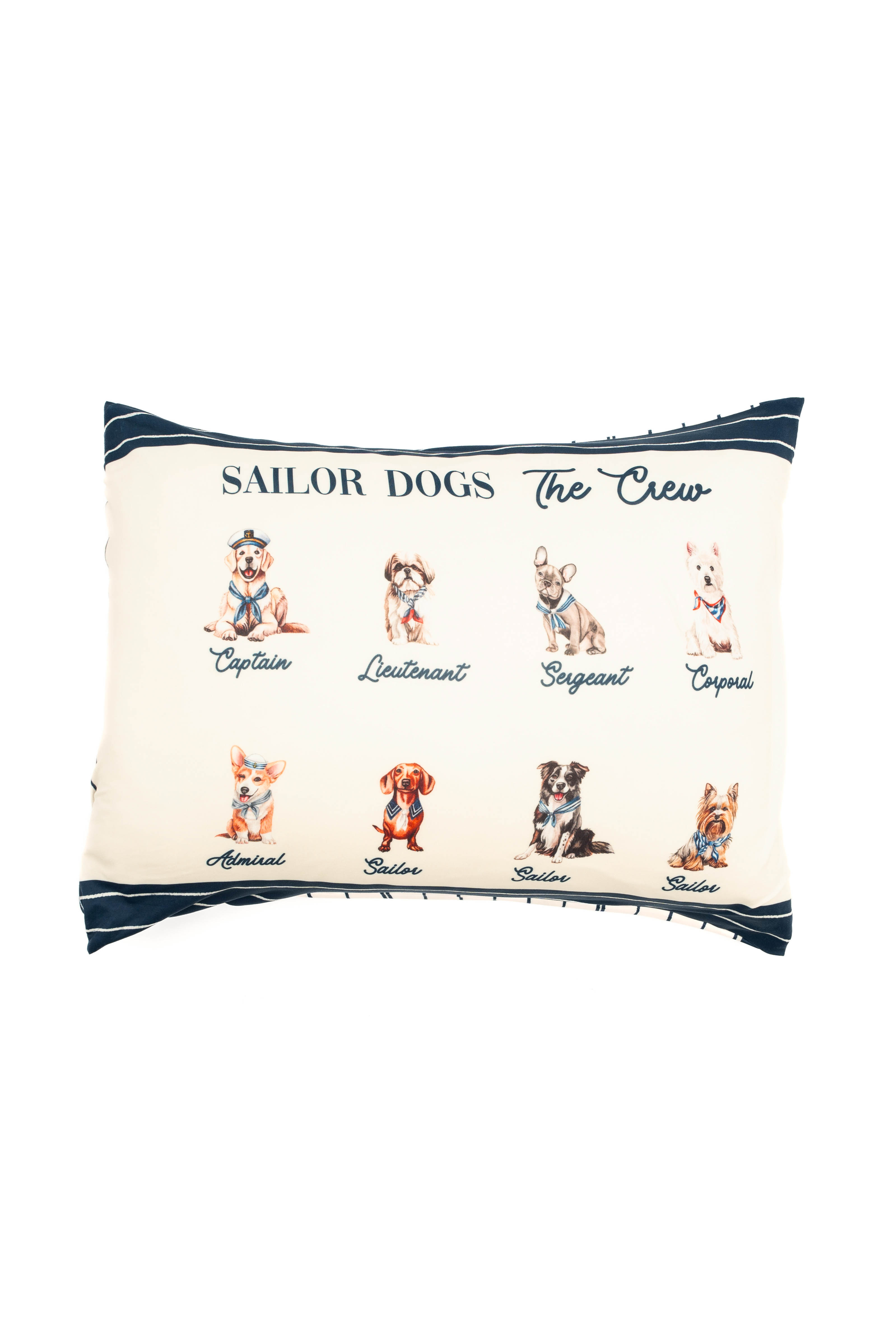 Kit Fronha Sailor Dogs Azul-marinho - Imagem 2