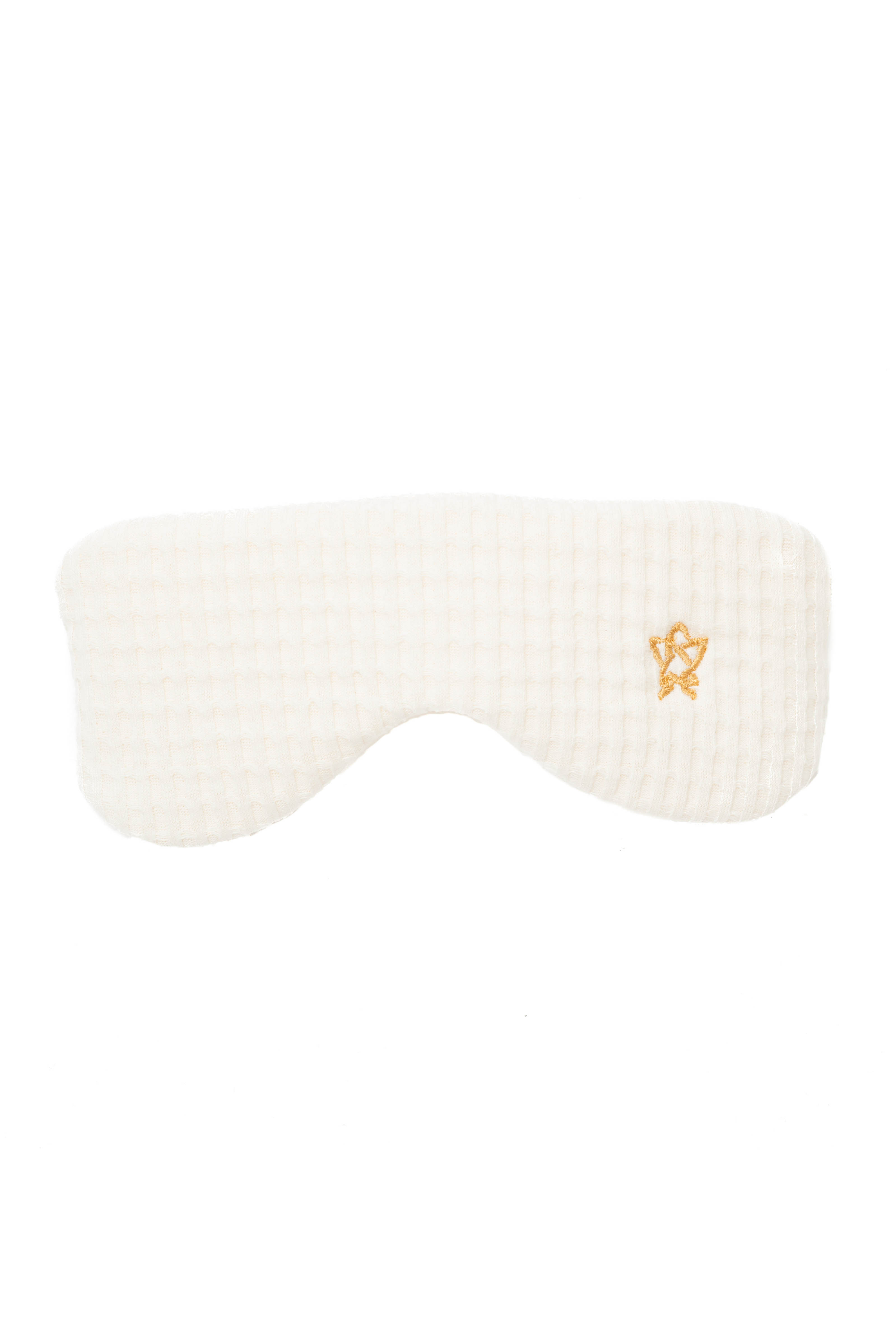 Máscara Para Dormir Piquet Branco - Imagem 1