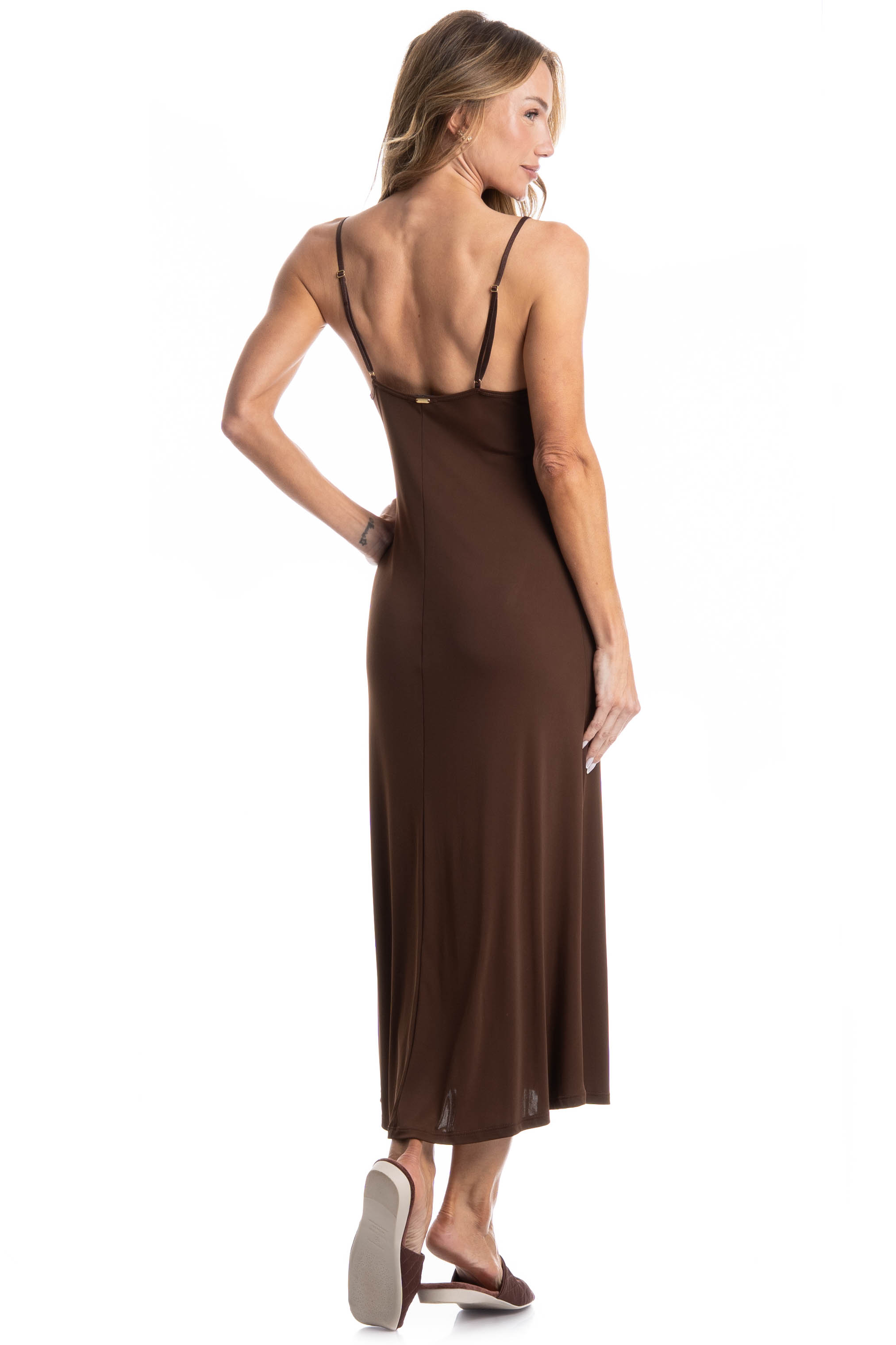 Camisola Midi Liz Marrom - Imagem 2
