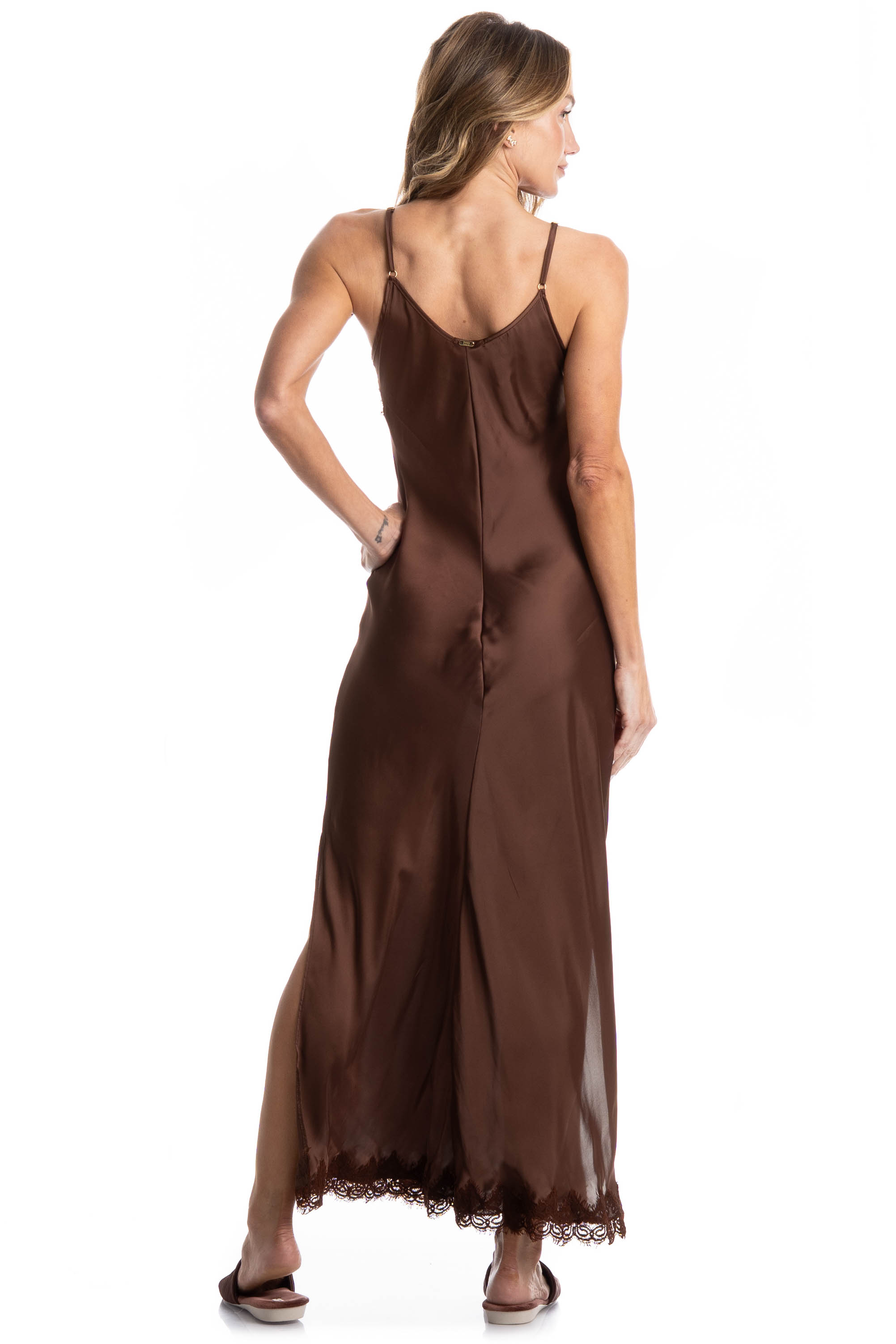 Slip Dress Liz Marrom - Imagem 2