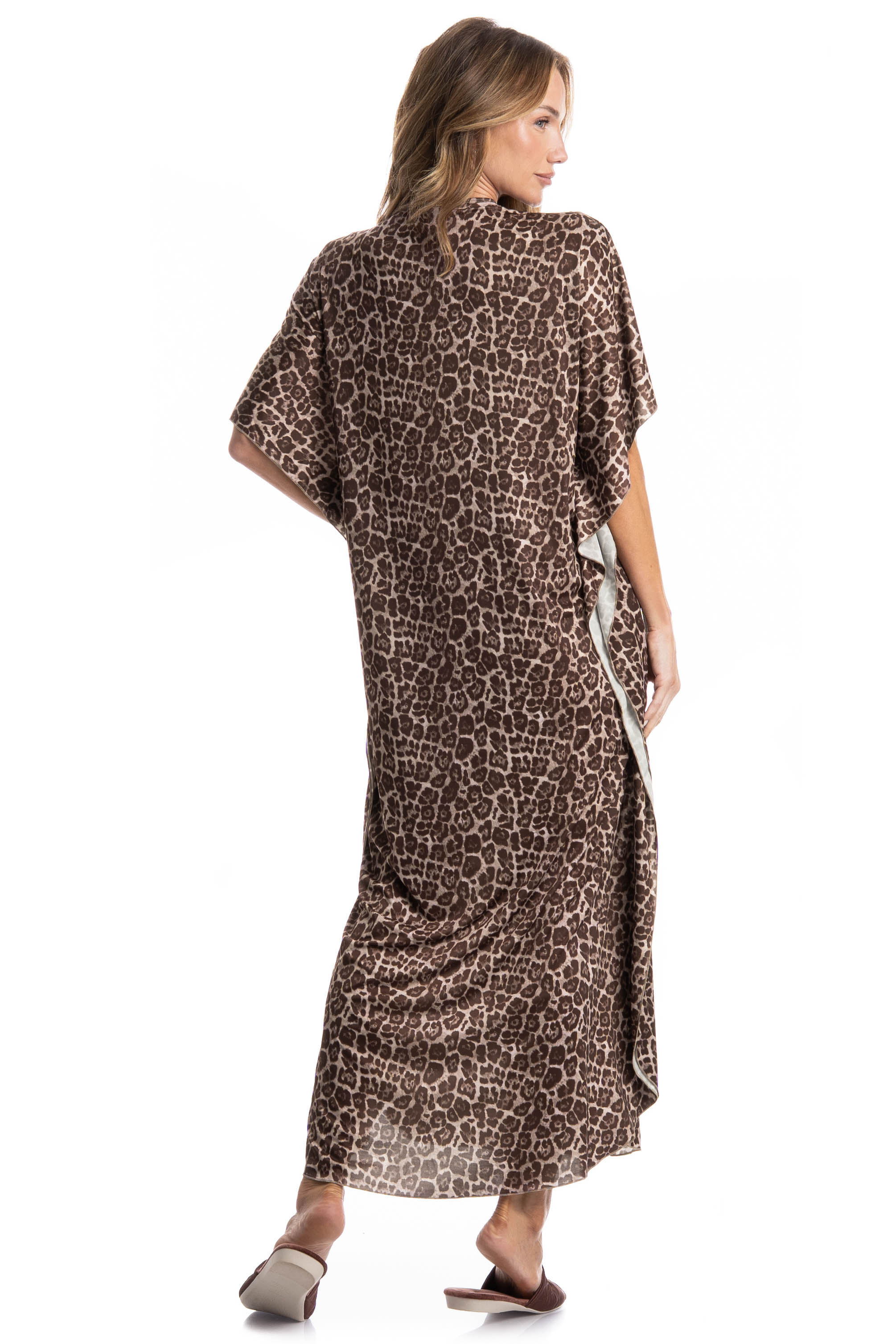 Kaftan Longo Malu Marrom - Imagem 2
