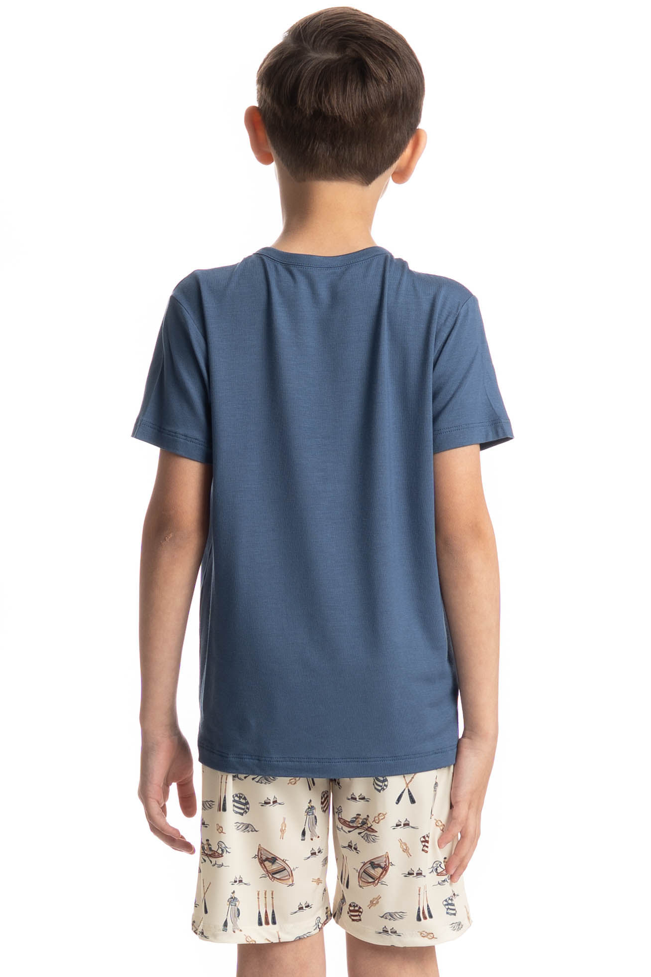 Pijama Infantil Curto Joaquim Azul-2 - Imagem 2