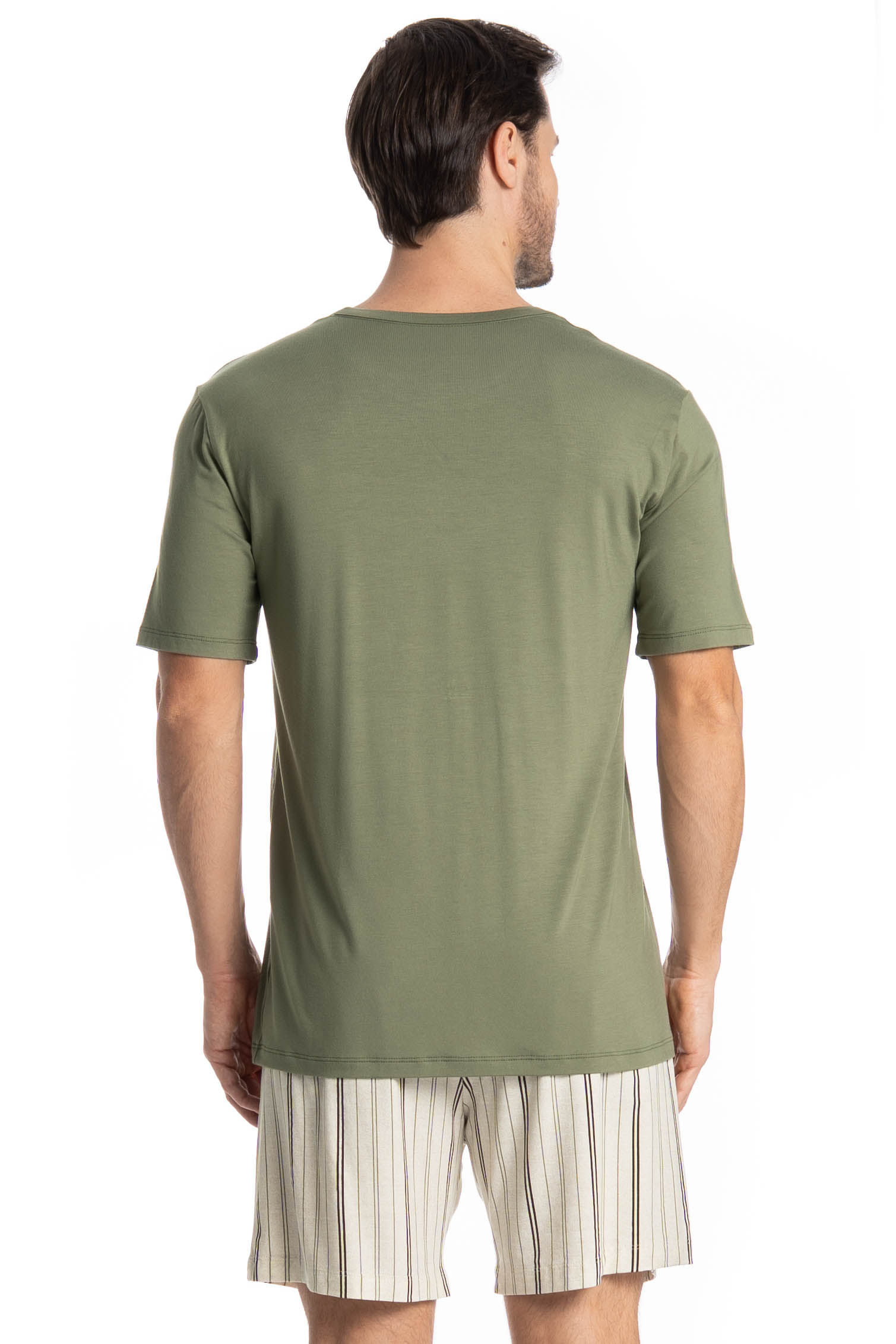 Pijama Masculino Curto Bernardo Verde - Imagem 2