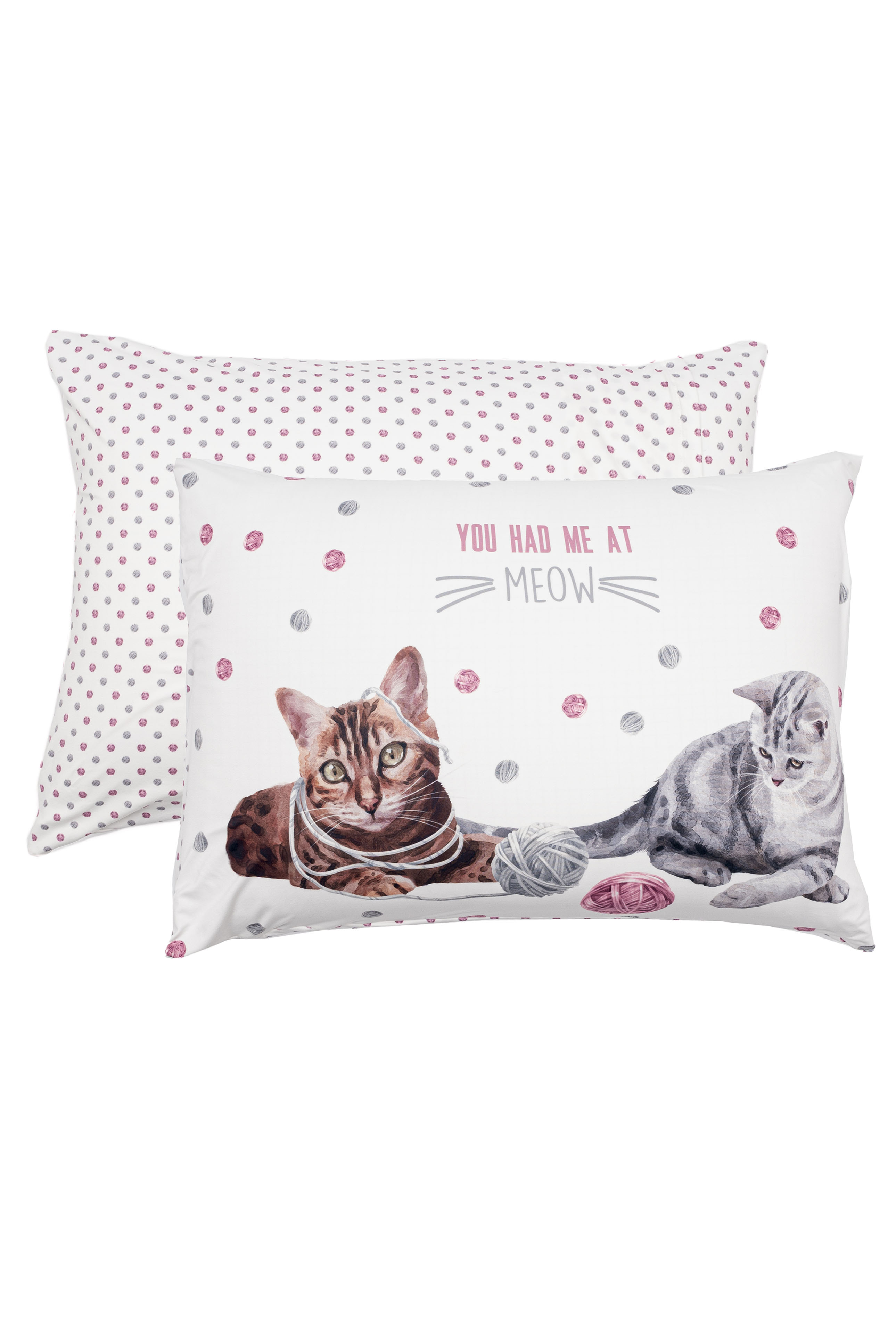Kit Fronha Cats Branco - Imagem 1