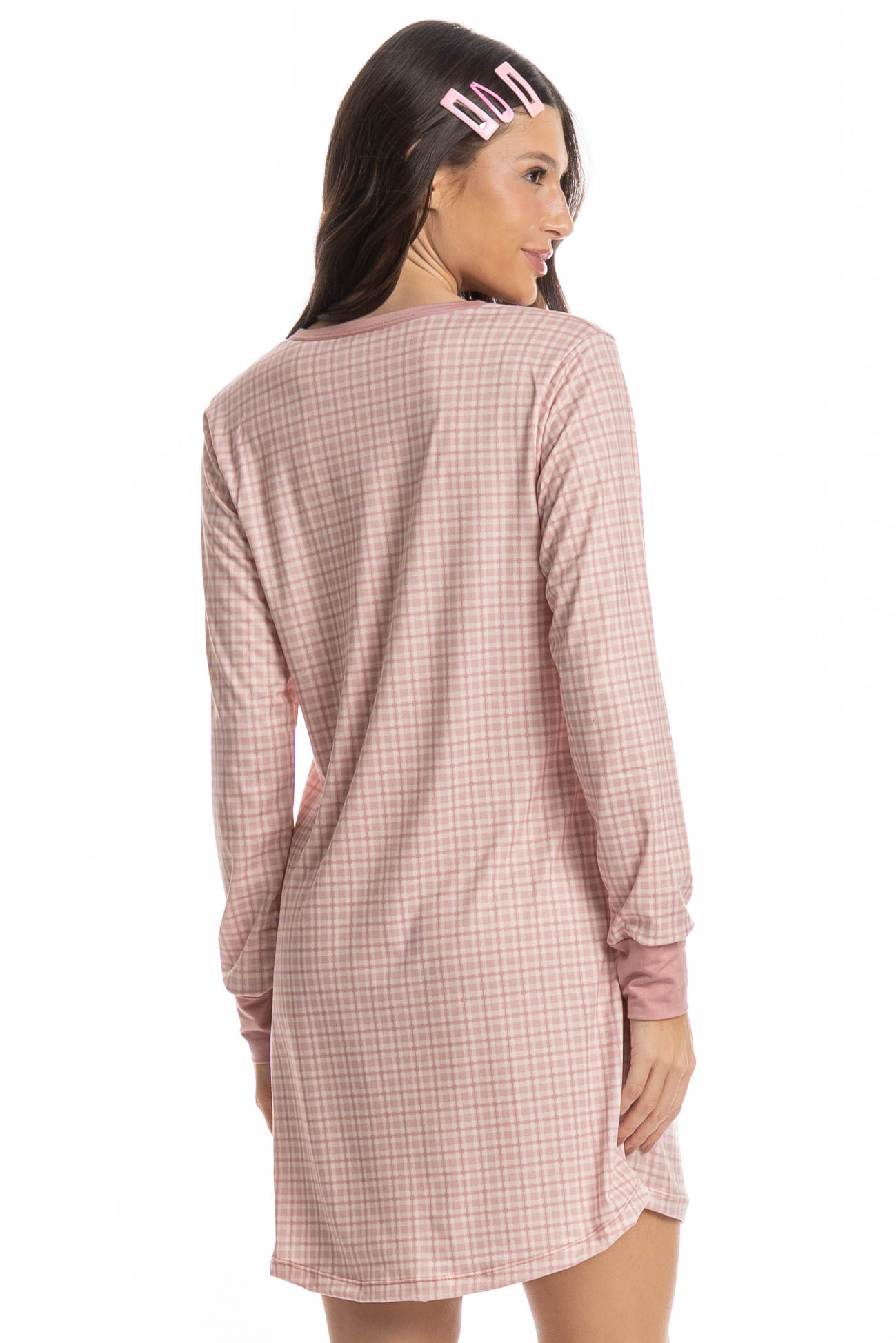 Camisão Manga Longa Sítio Do Picapau Amarelo Rosa-3 - Imagem 2