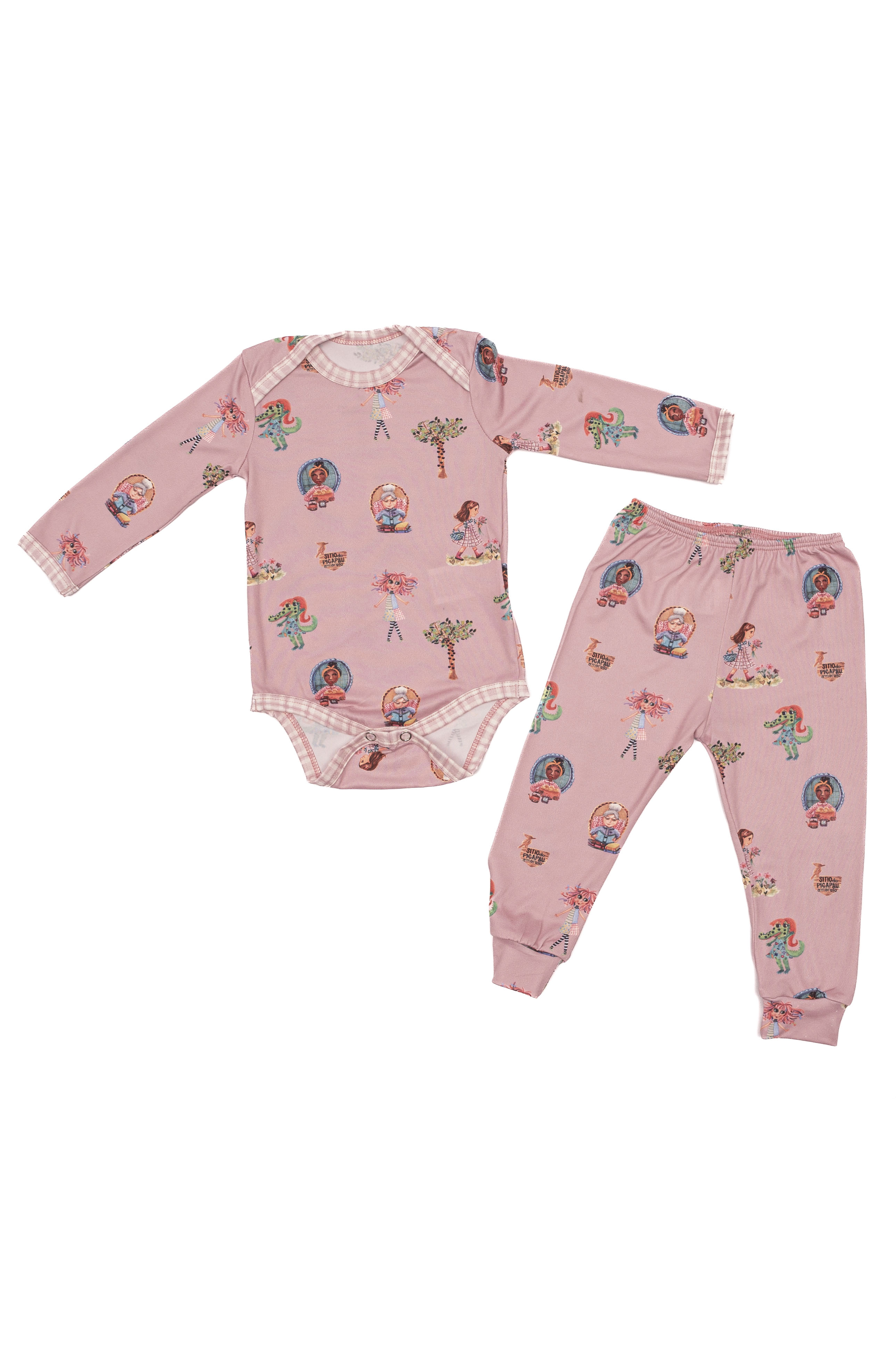 Conjunto Sitio Do Picapau Amarelo Baby Feminino Rosa-3 - Imagem 1