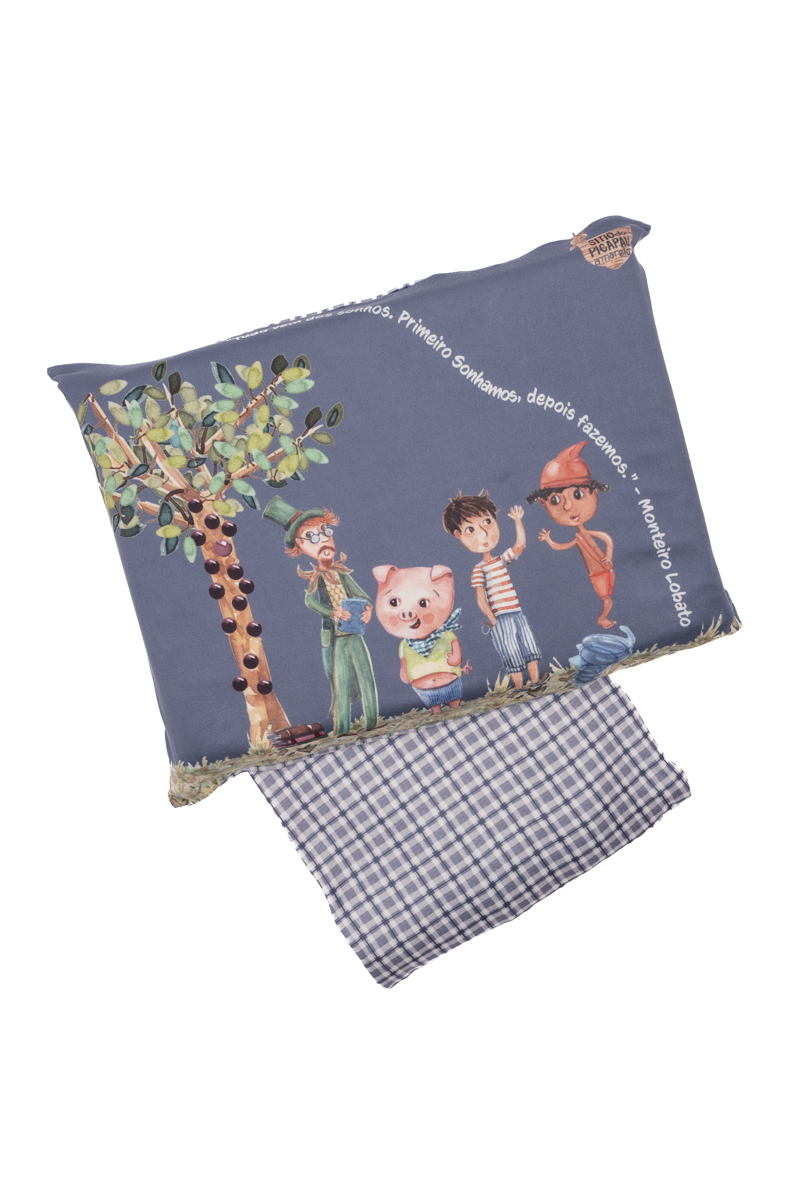 Jogo De Cama Sitio Do Picapau Amarelo Baby Masculino Azul-2 - Imagem 1